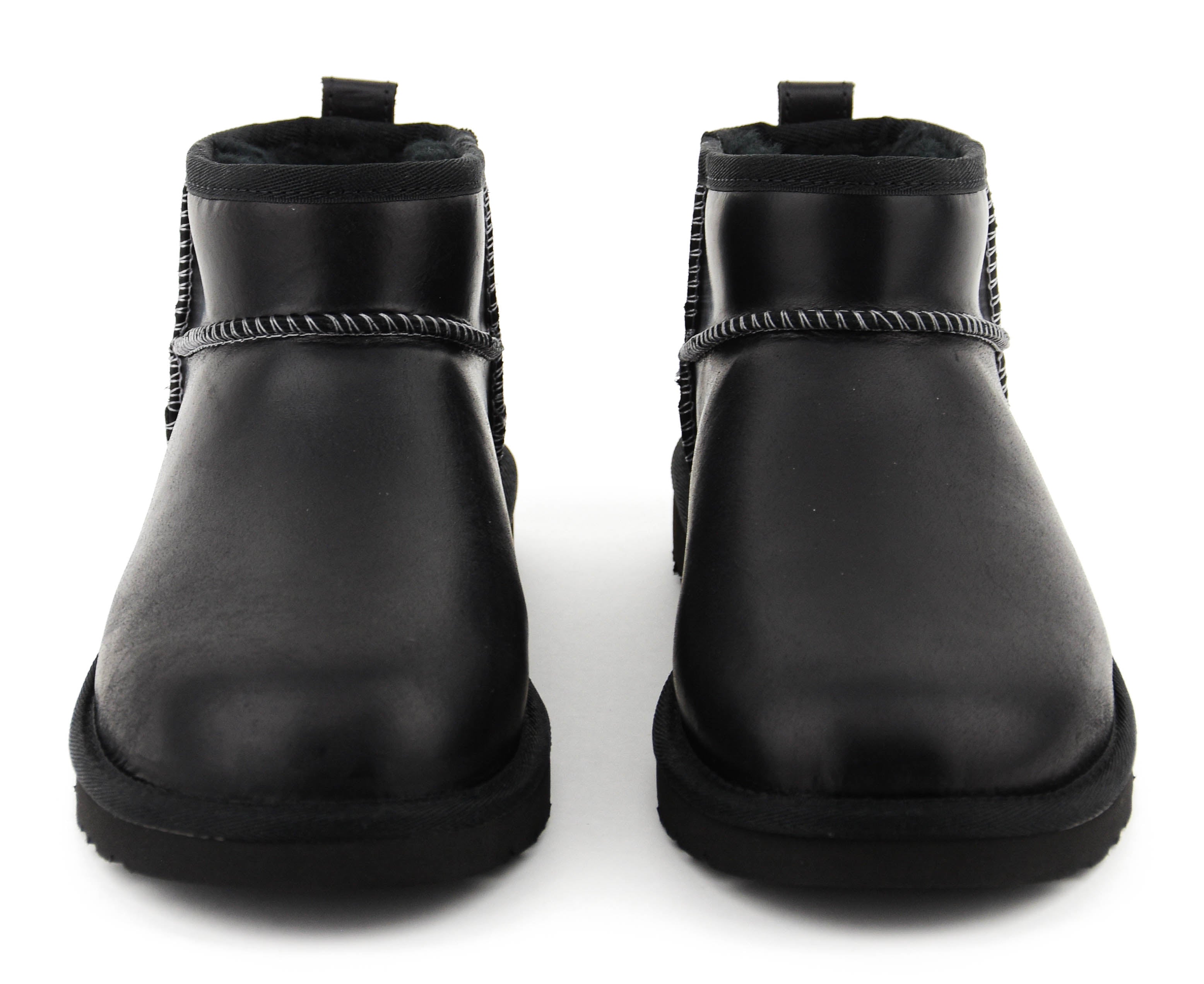 UGG CLASSIC ULTRA MINI LEATHER REGEN BLACK – Paul warmer