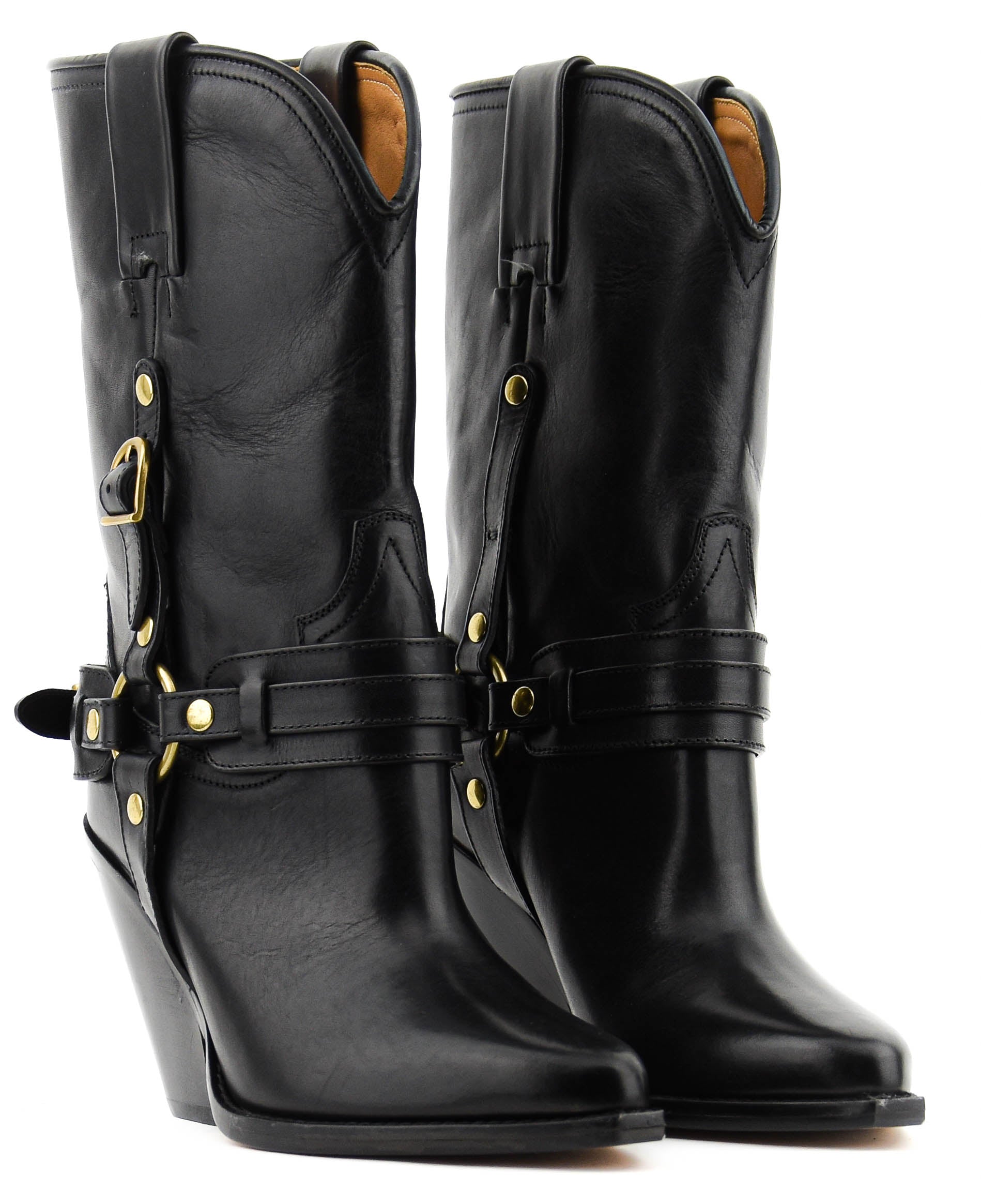 ISABEL MARANT LYKA BOOTS BLACK