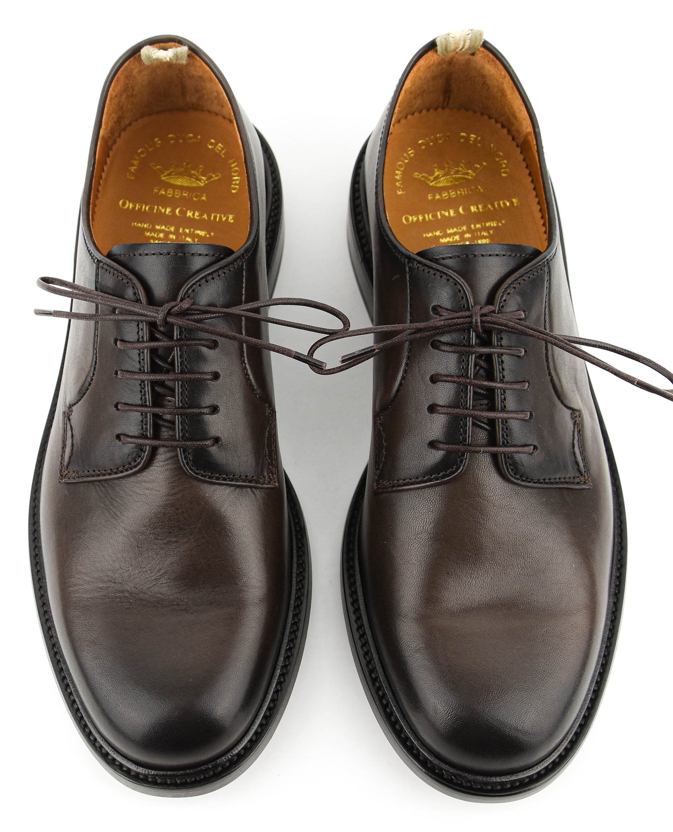 OFFICINE CREATIVE ASTON 001 LACE-UP BROWN