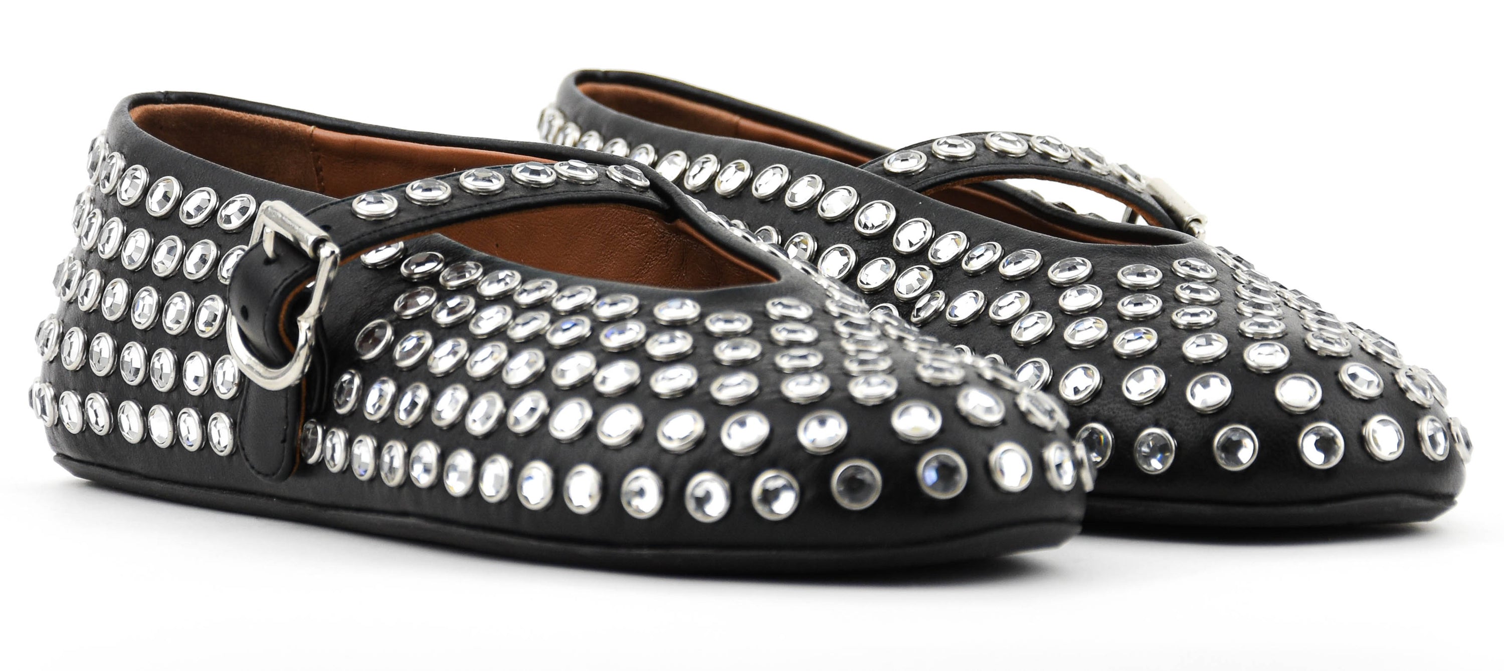 ALAIA BALLERINA STRASS NOIR