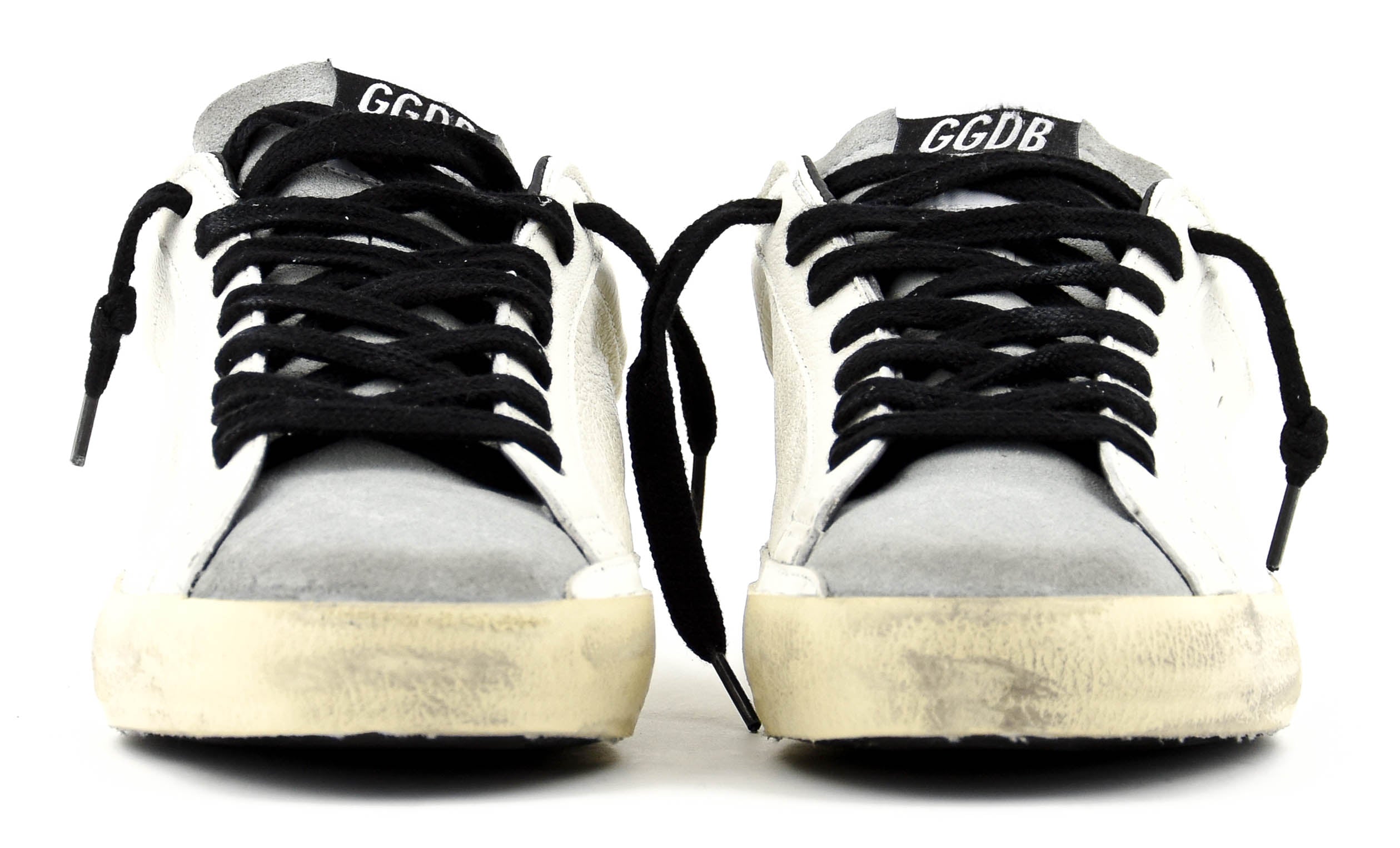 GOLDEN GOOSE SUPERSTAR WHITE GREY BLACK