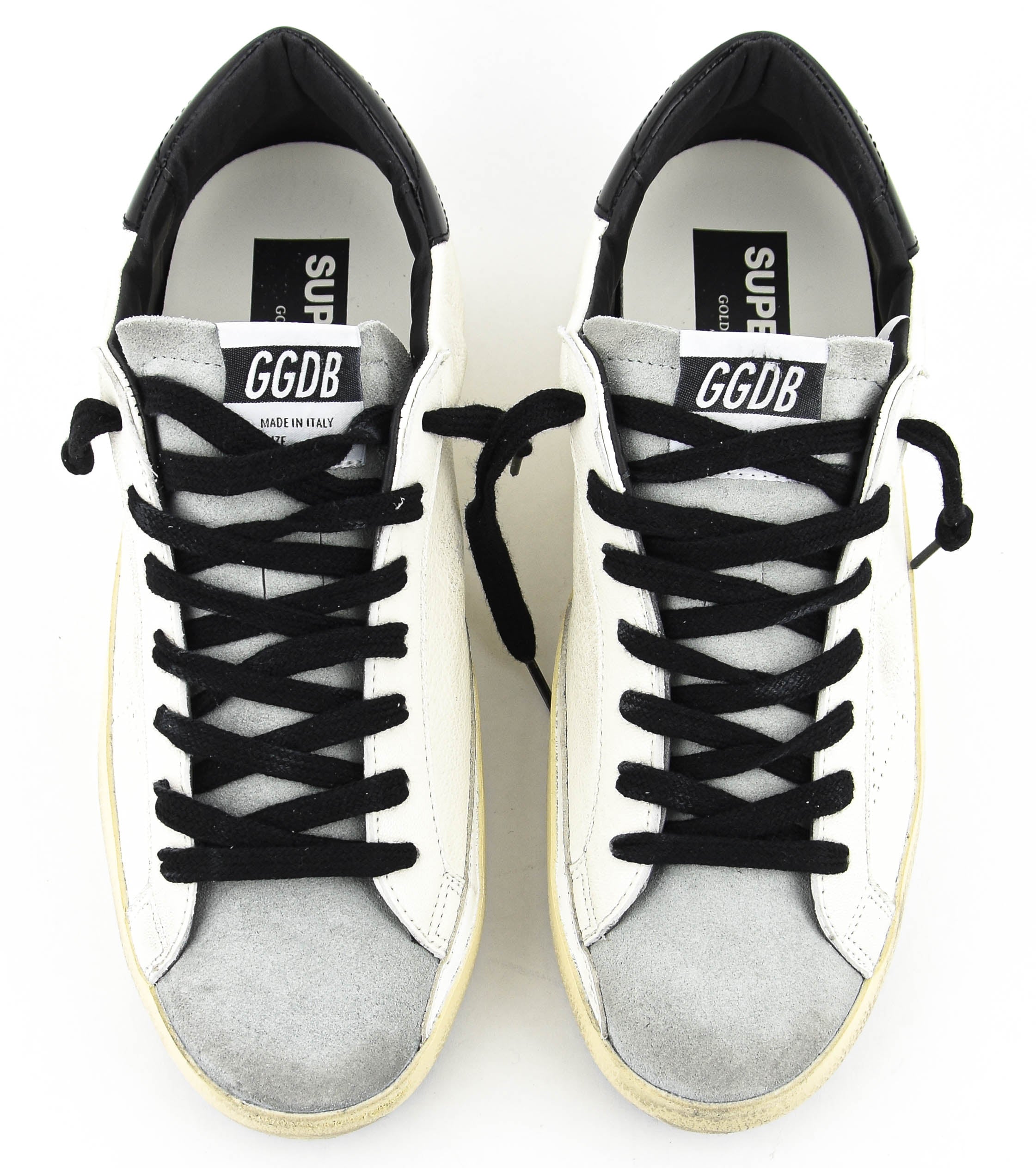 GOLDEN GOOSE SUPERSTAR WHITE GREY BLACK