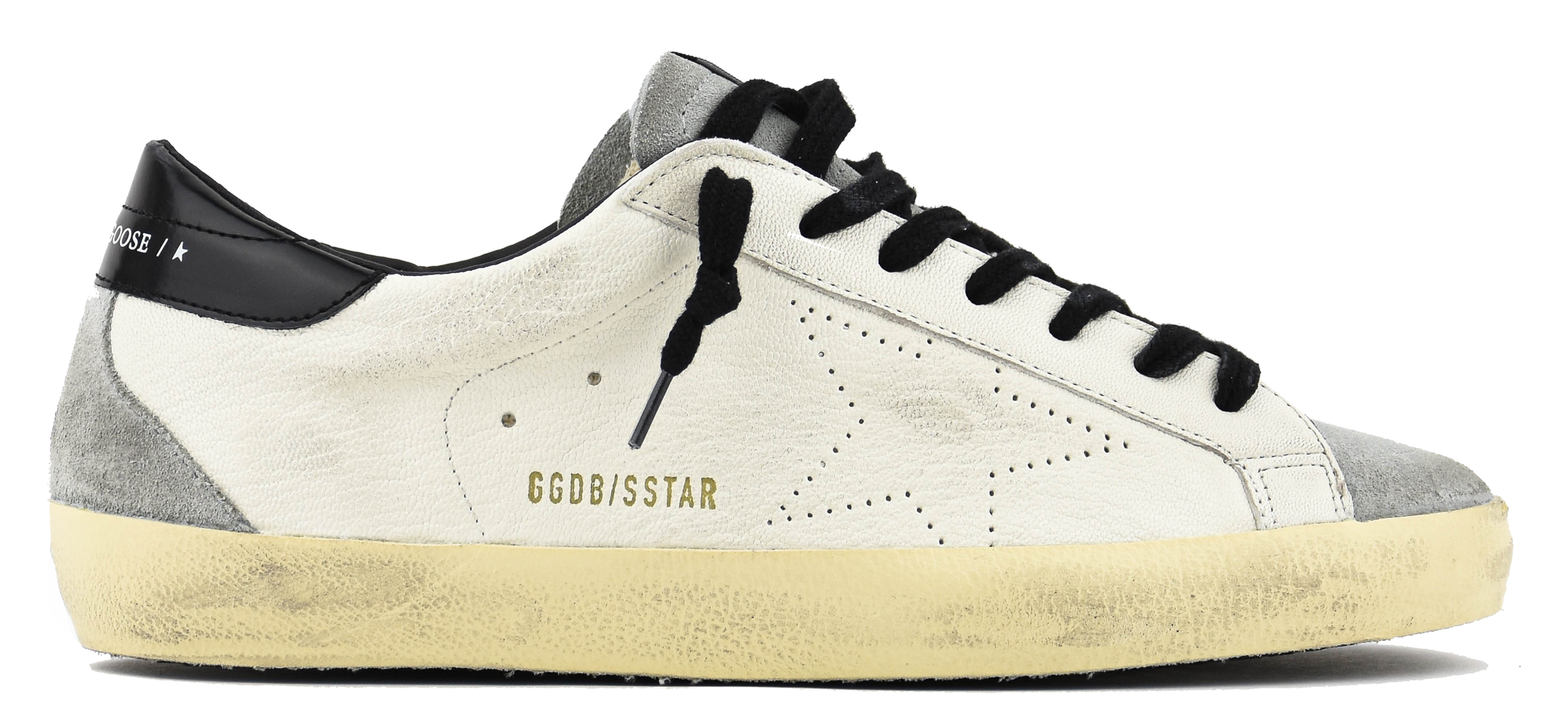 GOLDEN GOOSE SUPERSTAR WHITE GREY BLACK