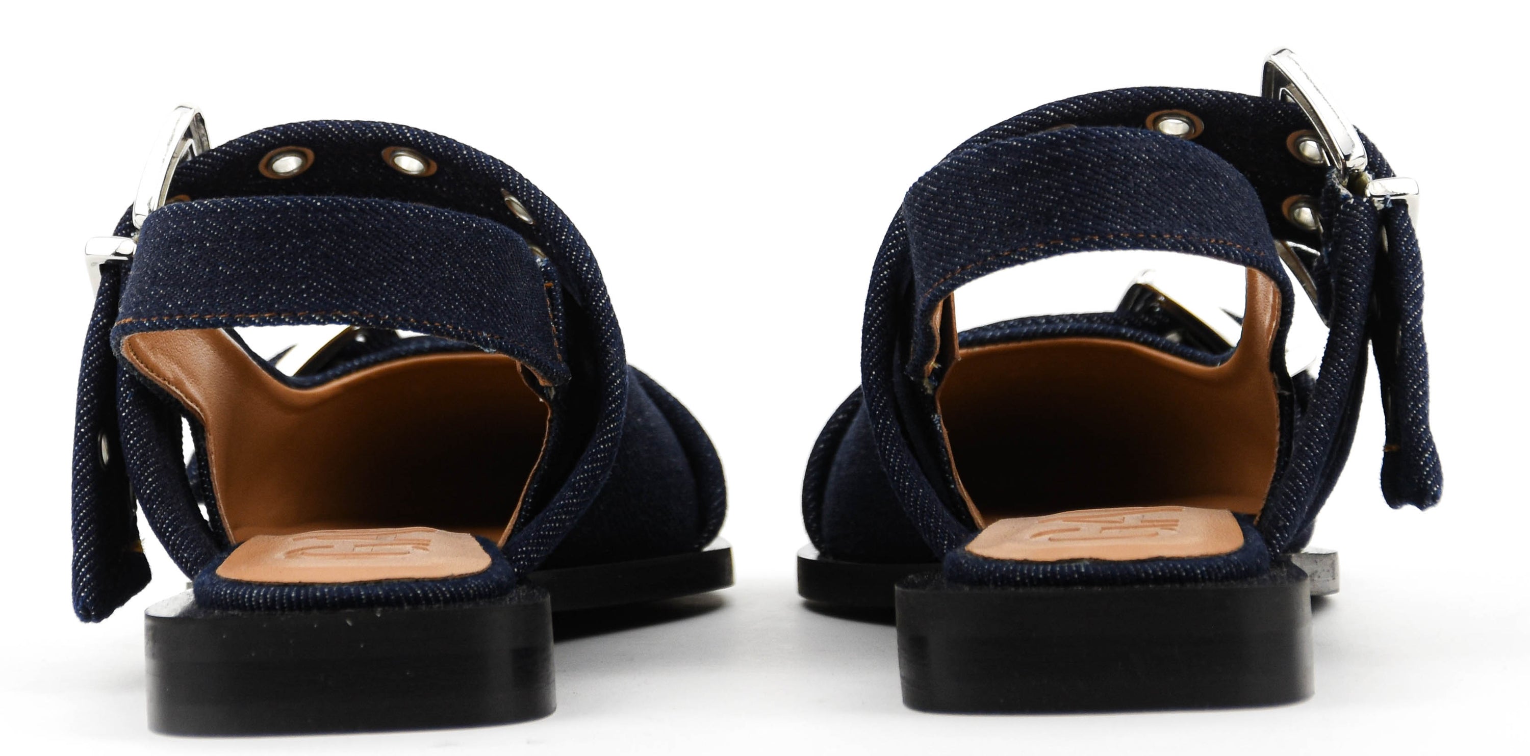 GANNI DENIM FEMININE BUCKLE SANDAL