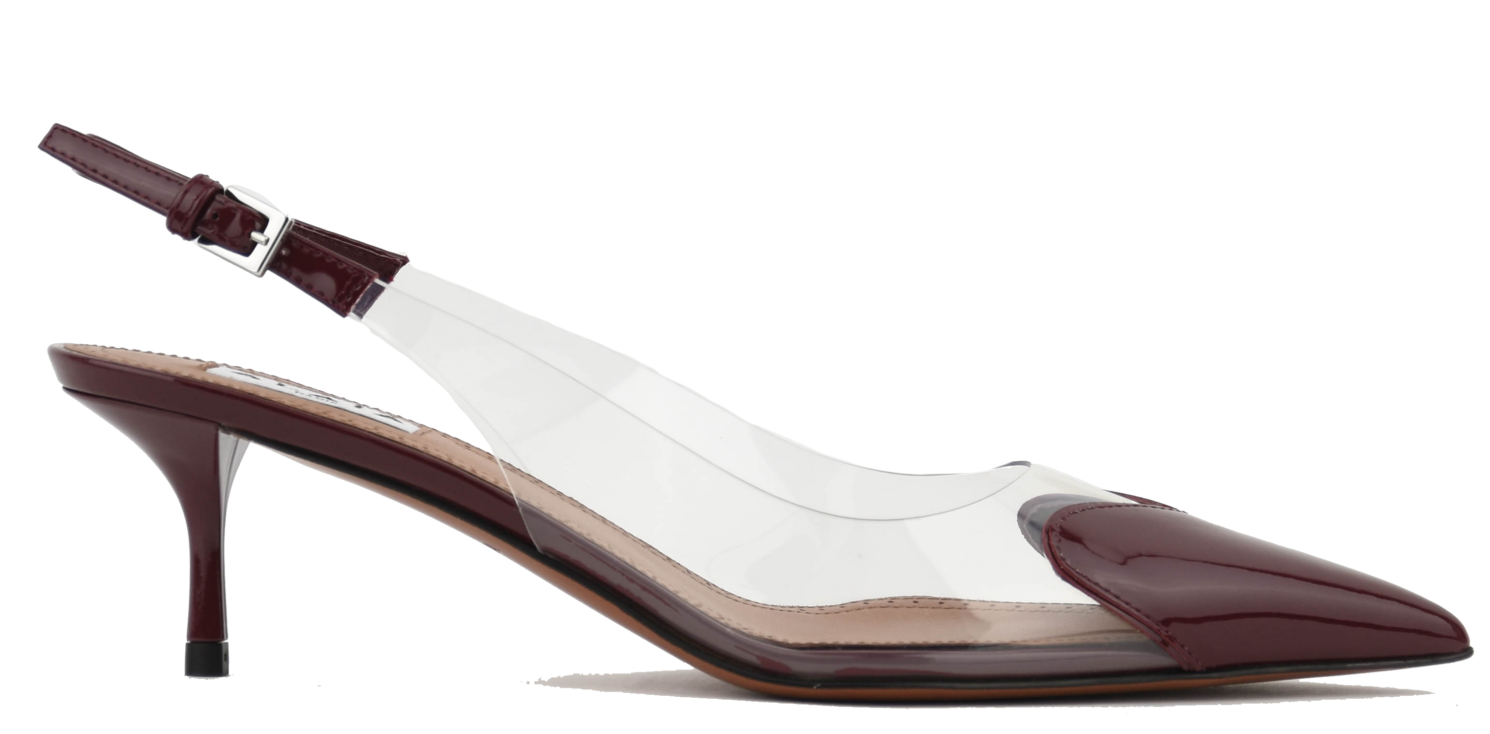 ALAIA LE  COEUR SLINGBACK 55 ROUGE GRENAT