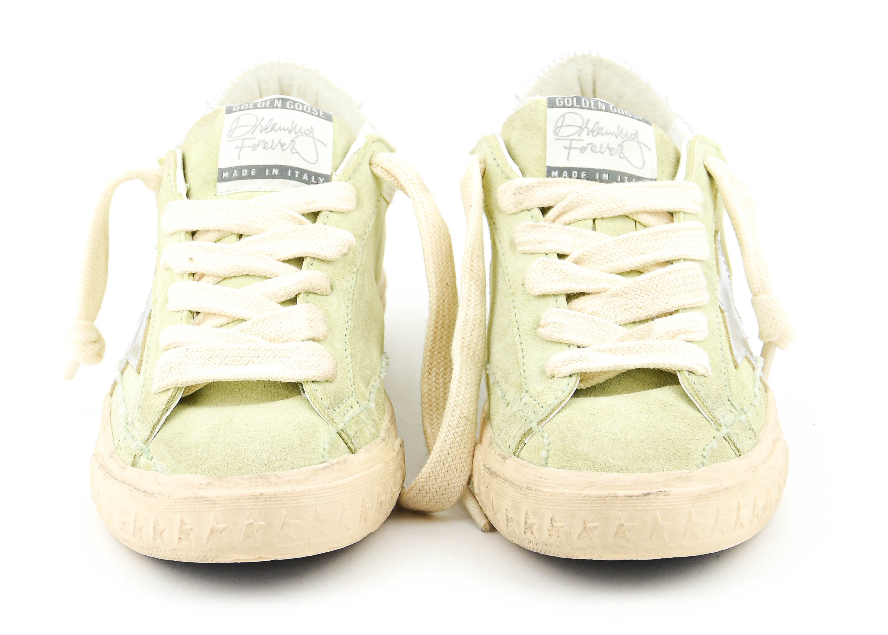 GOLDEN GOOSE SUPERSTAR GREEN VINTAGE