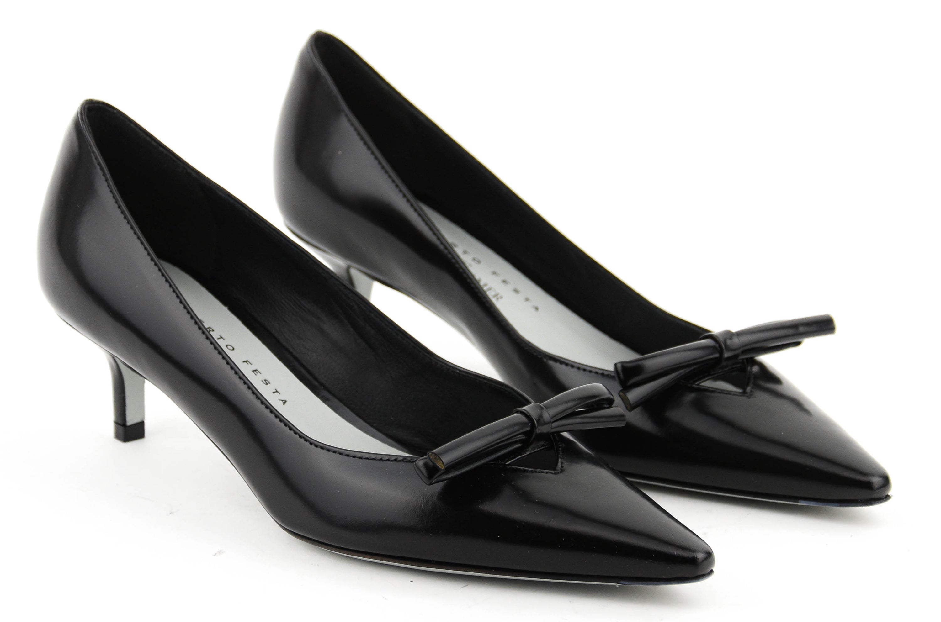 ROBERTO FESTA DAVID PUMP BOW BLACK