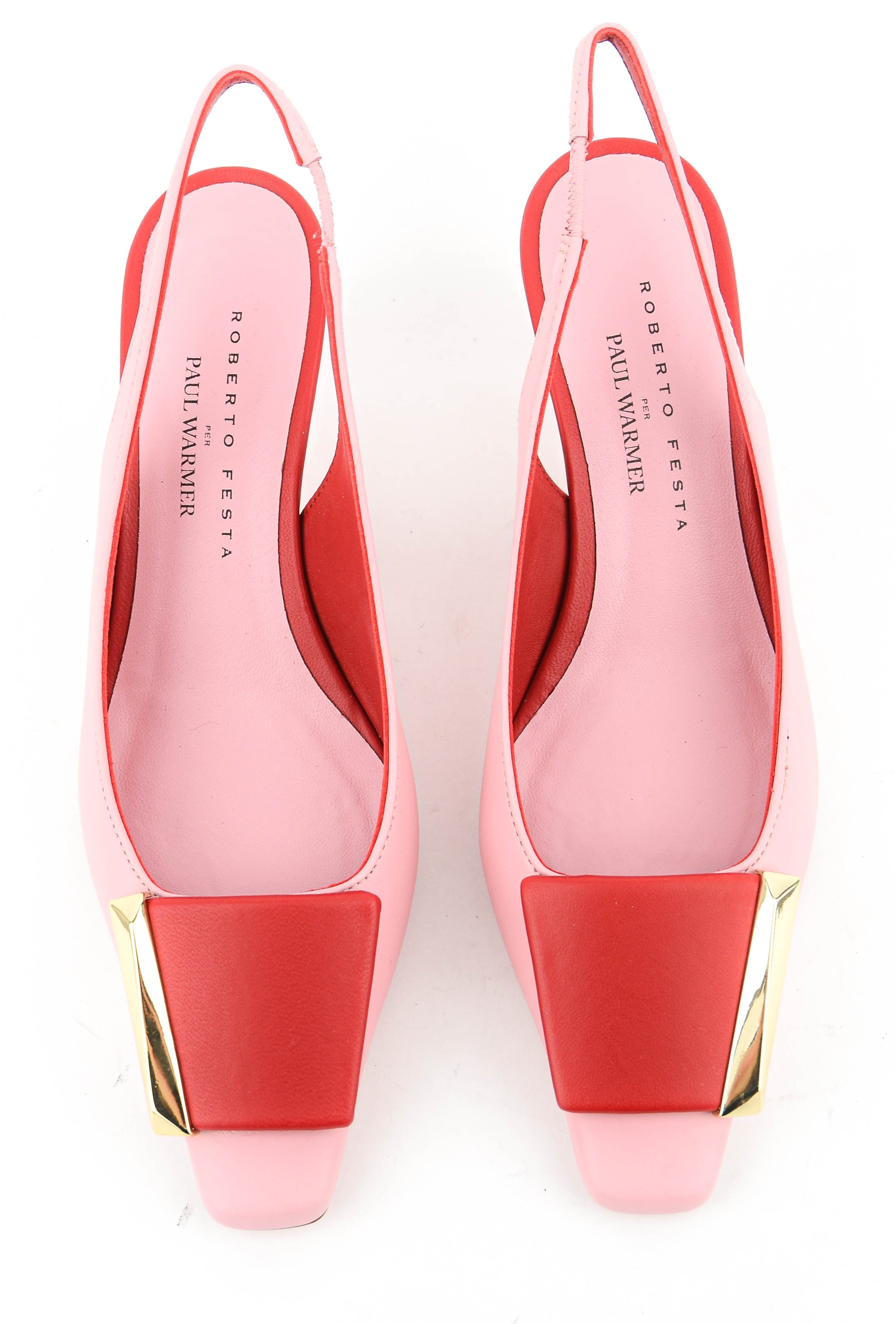 ROBERTO FESTA ARIENNE SLING PUMP PINK