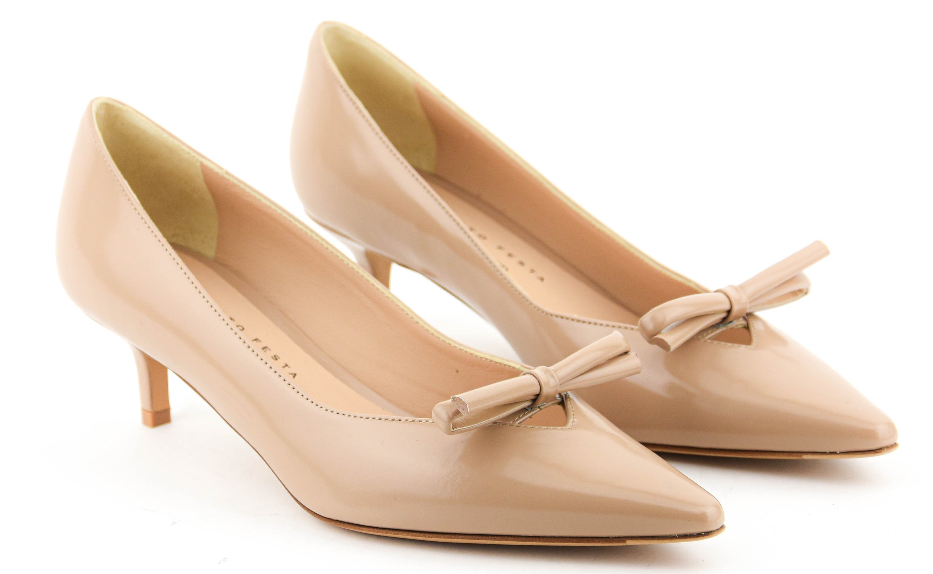 ROBERTO FESTA DAVID PUMP BOW NUDE