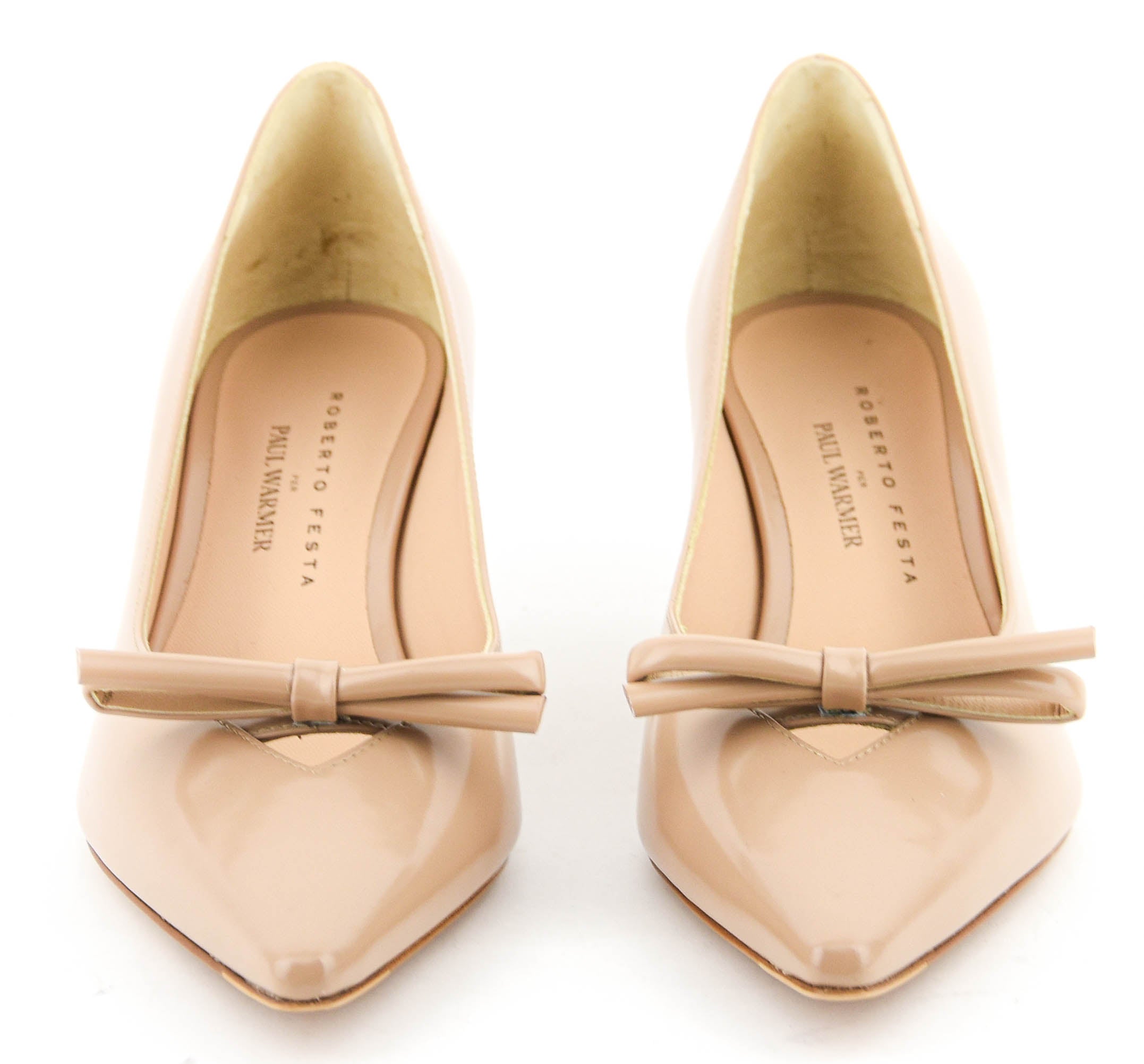 ROBERTO FESTA DAVID PUMP BOW NUDE