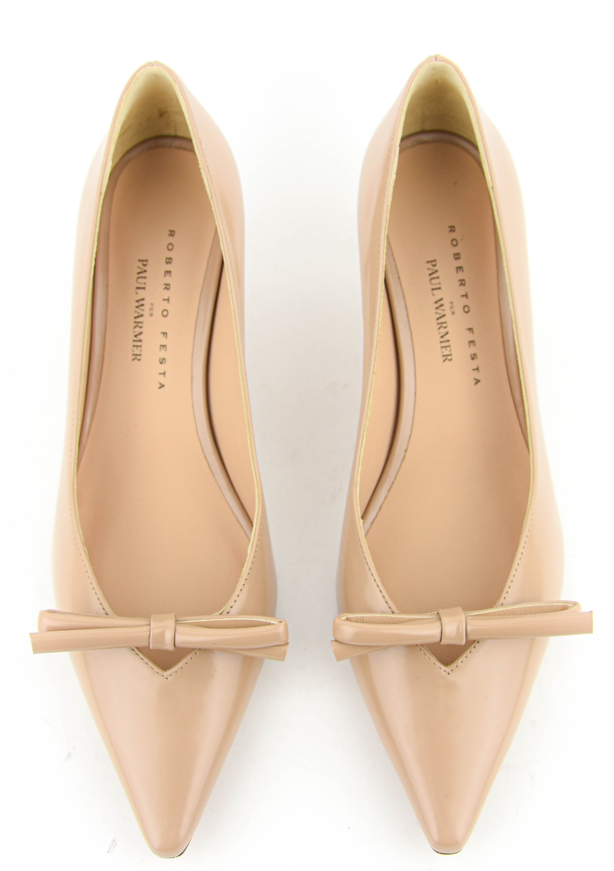 ROBERTO FESTA DAVID PUMP BOW NUDE