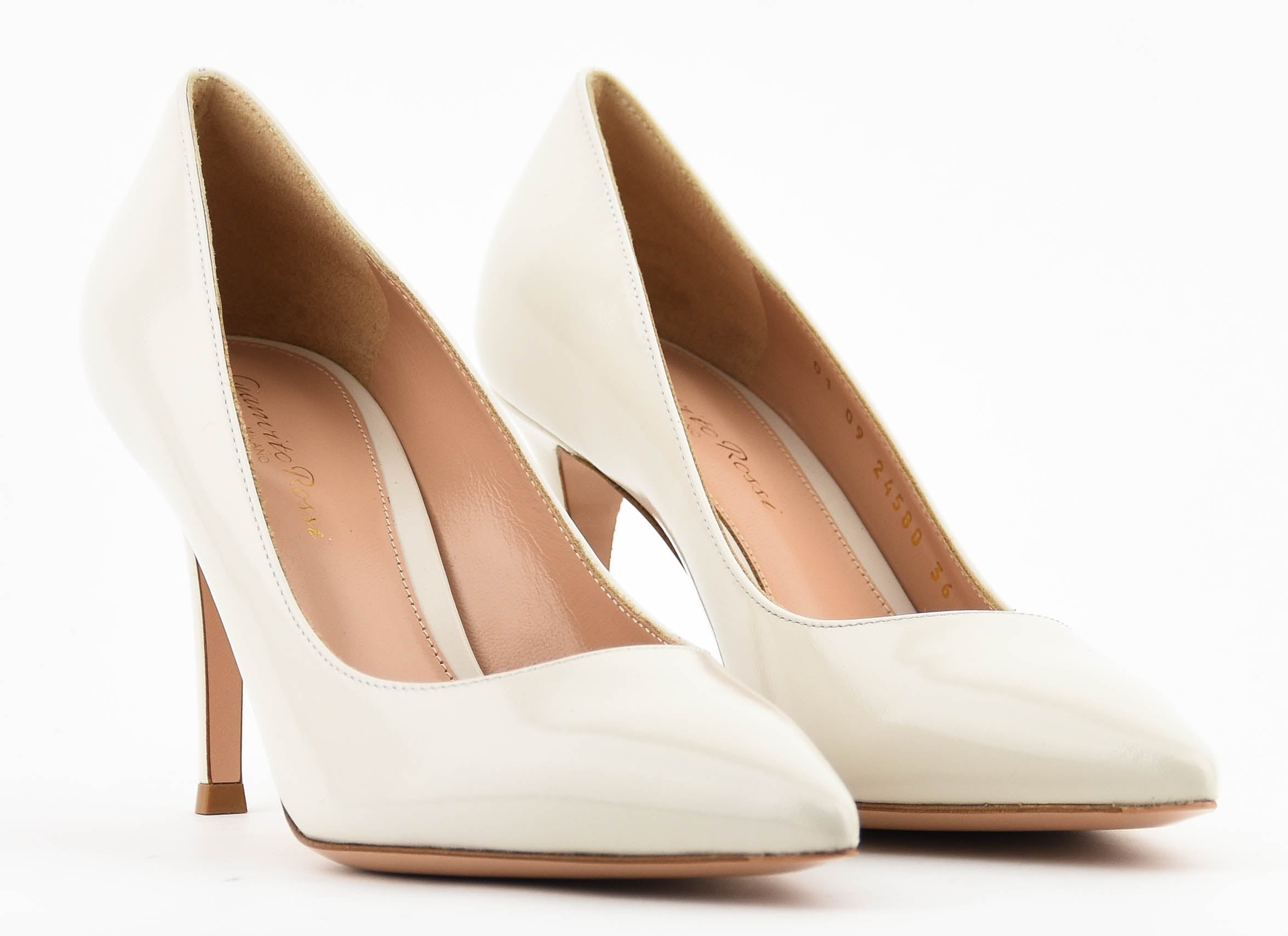 GIANVITO ROSSI GIANVITO 85 PUMP WHITE