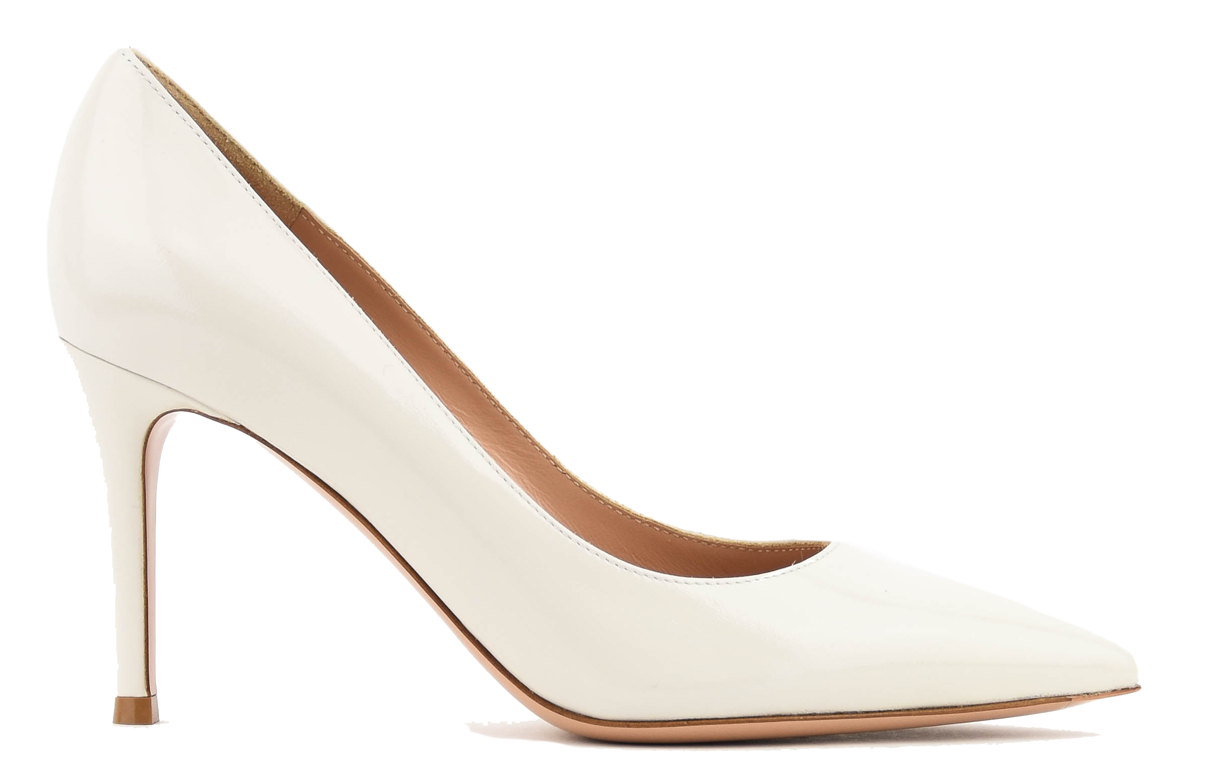 GIANVITO ROSSI GIANVITO 85 PUMP WHITE