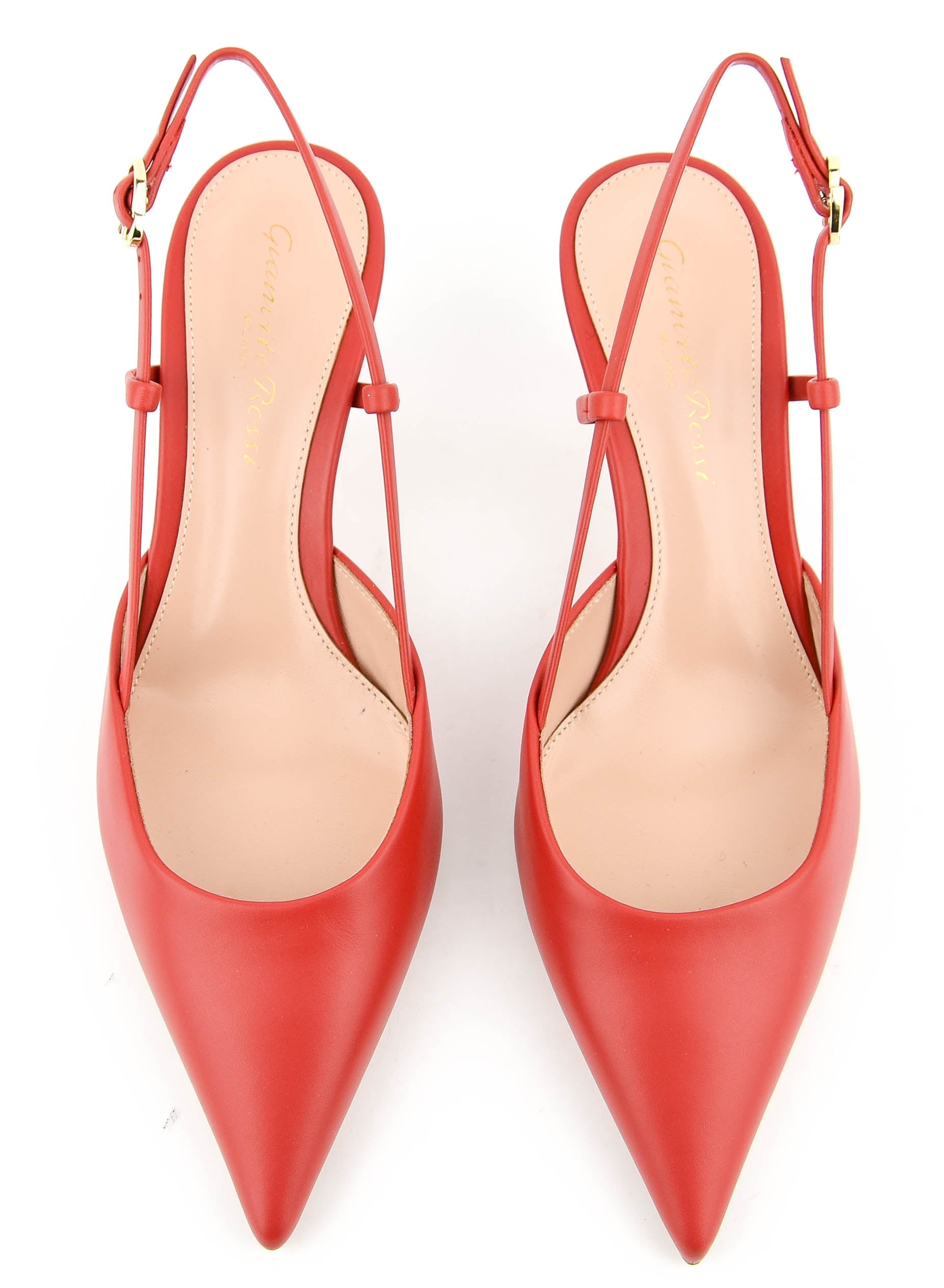 GIANVITO ROSSI ASCENT SLINBACK 55 RED