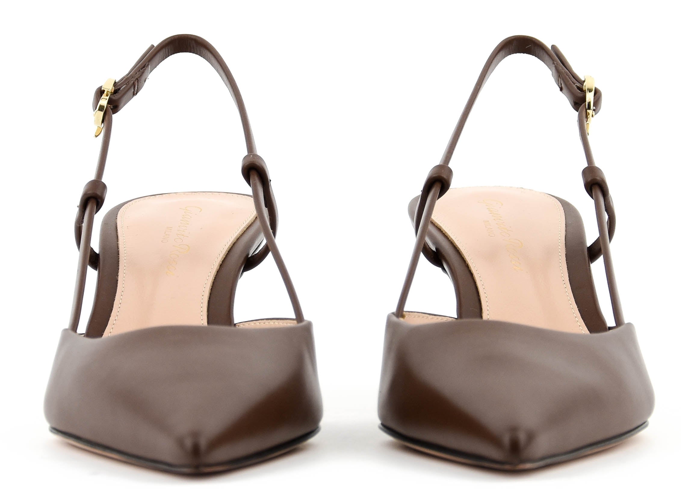 GIANVITO ROSSI ASCENT SLINGBACK 55 BROWN