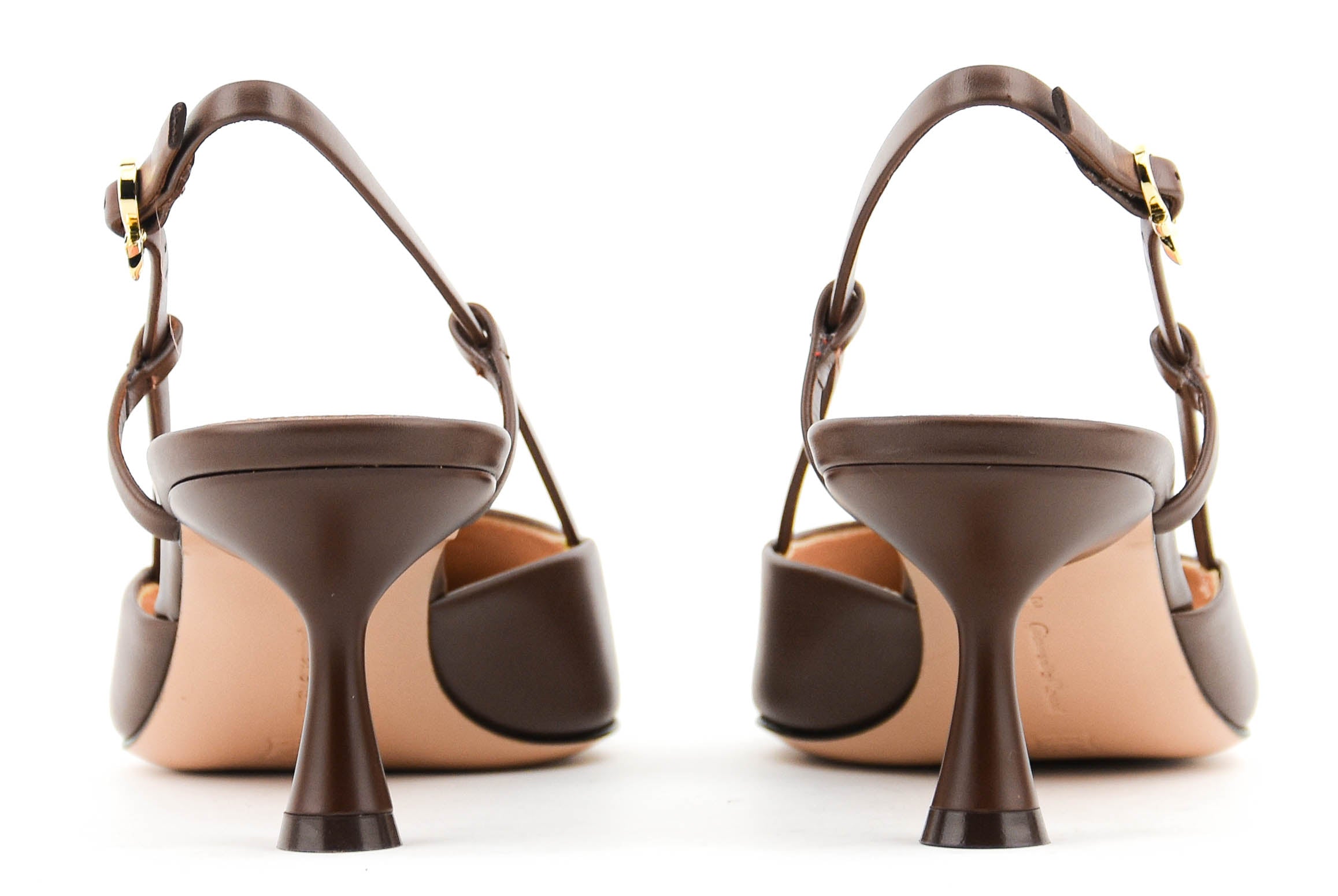 GIANVITO ROSSI ASCENT SLINGBACK 55 BROWN