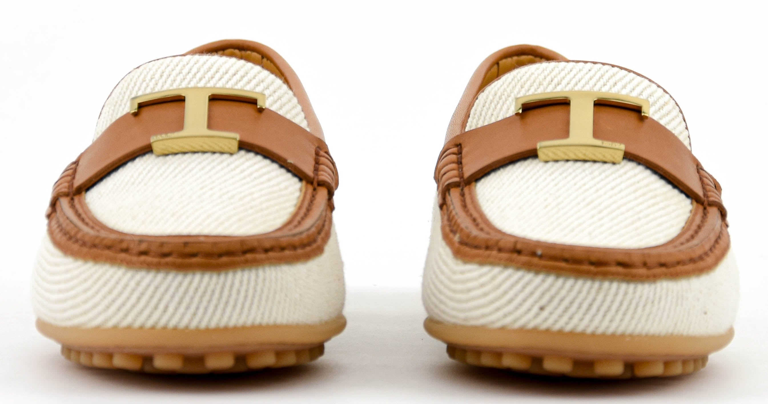 TOD'S MOCCASSINE WHITE TAN