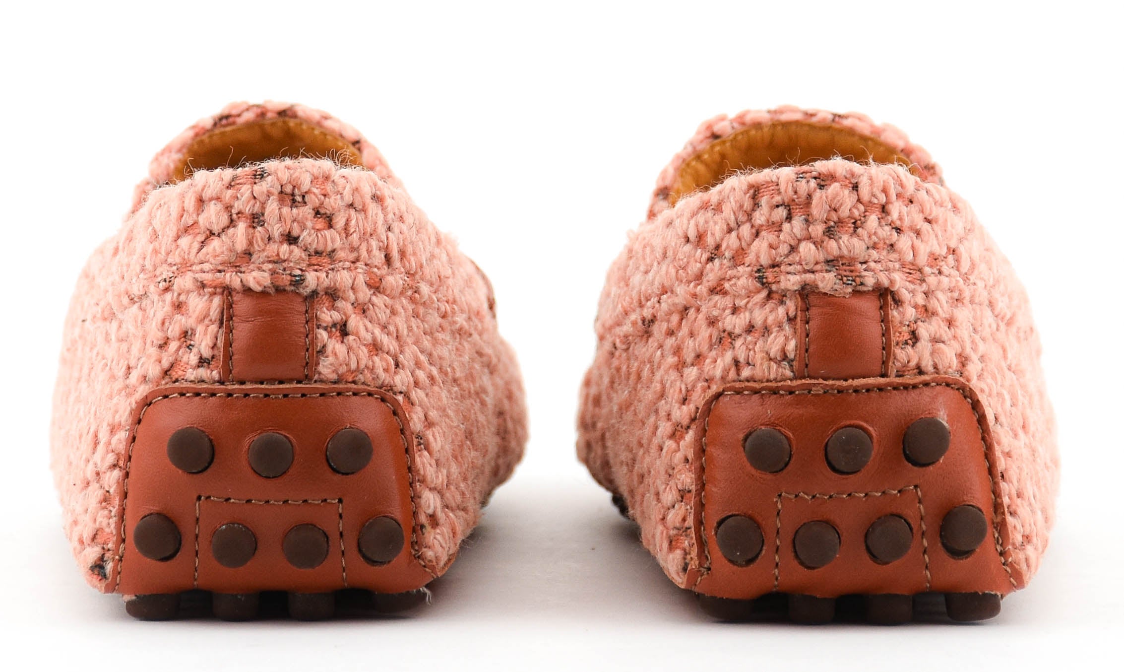 TOD'S MOCCASSINE PINK BOUCLE