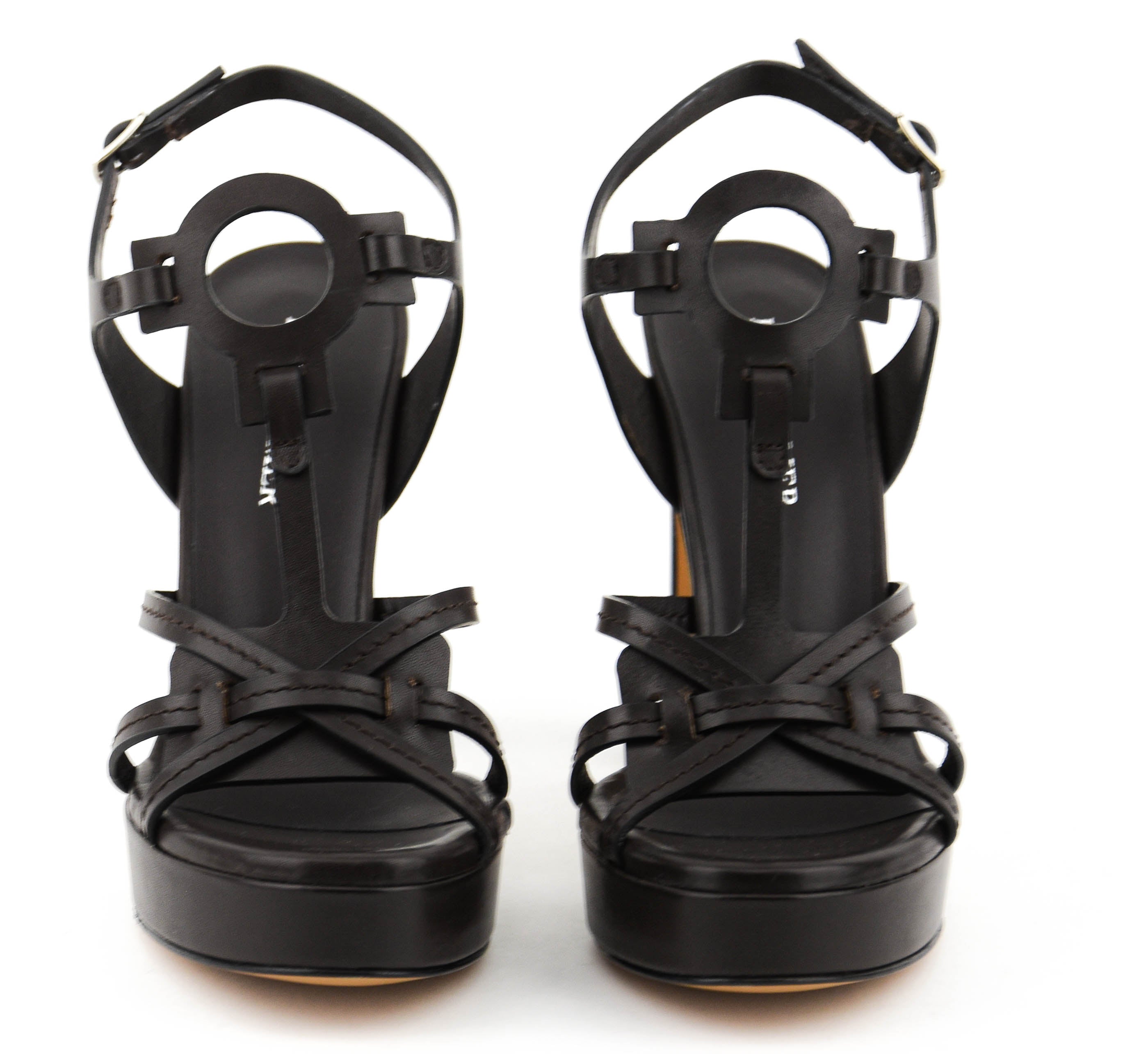 PAULWARMER PARIS SANDAL DARK BROWN