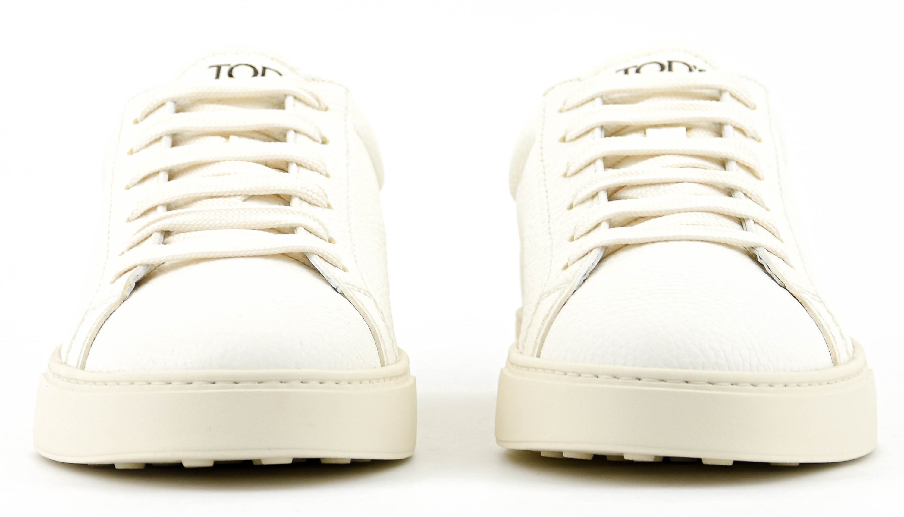 TOD'S SNEAKER WHITE FULLGRAIN LEATHER