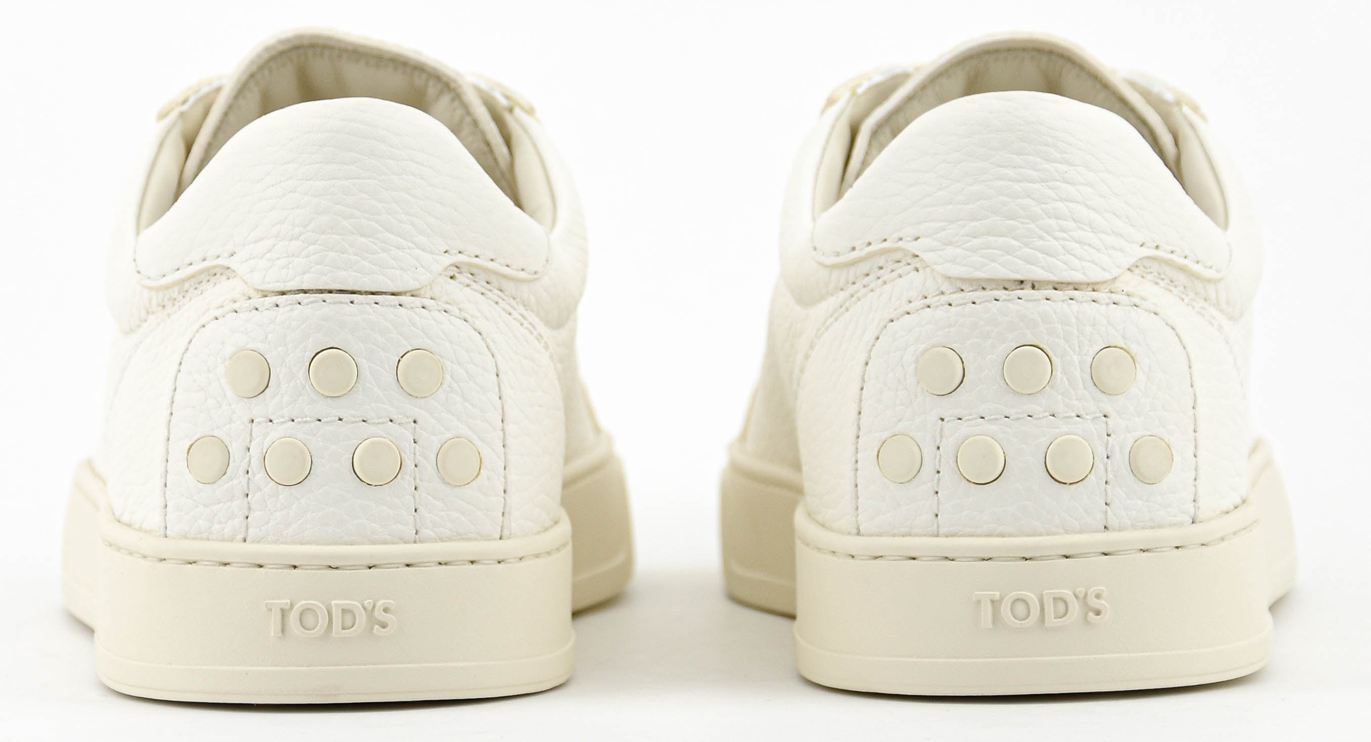 TOD'S SNEAKER WHITE FULLGRAIN LEATHER