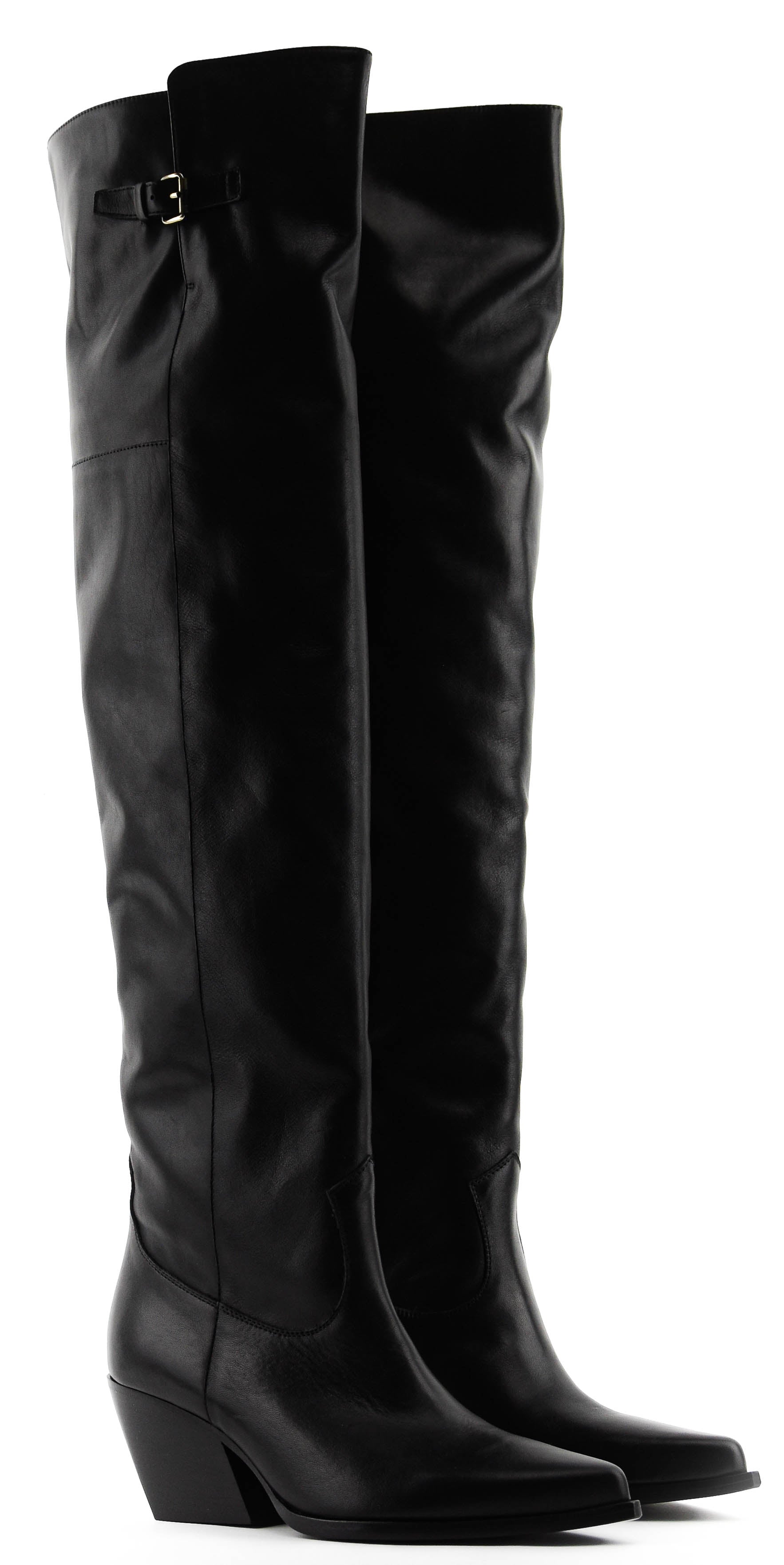 ELENA IACHI SHARP OVERKNEE BLACK
