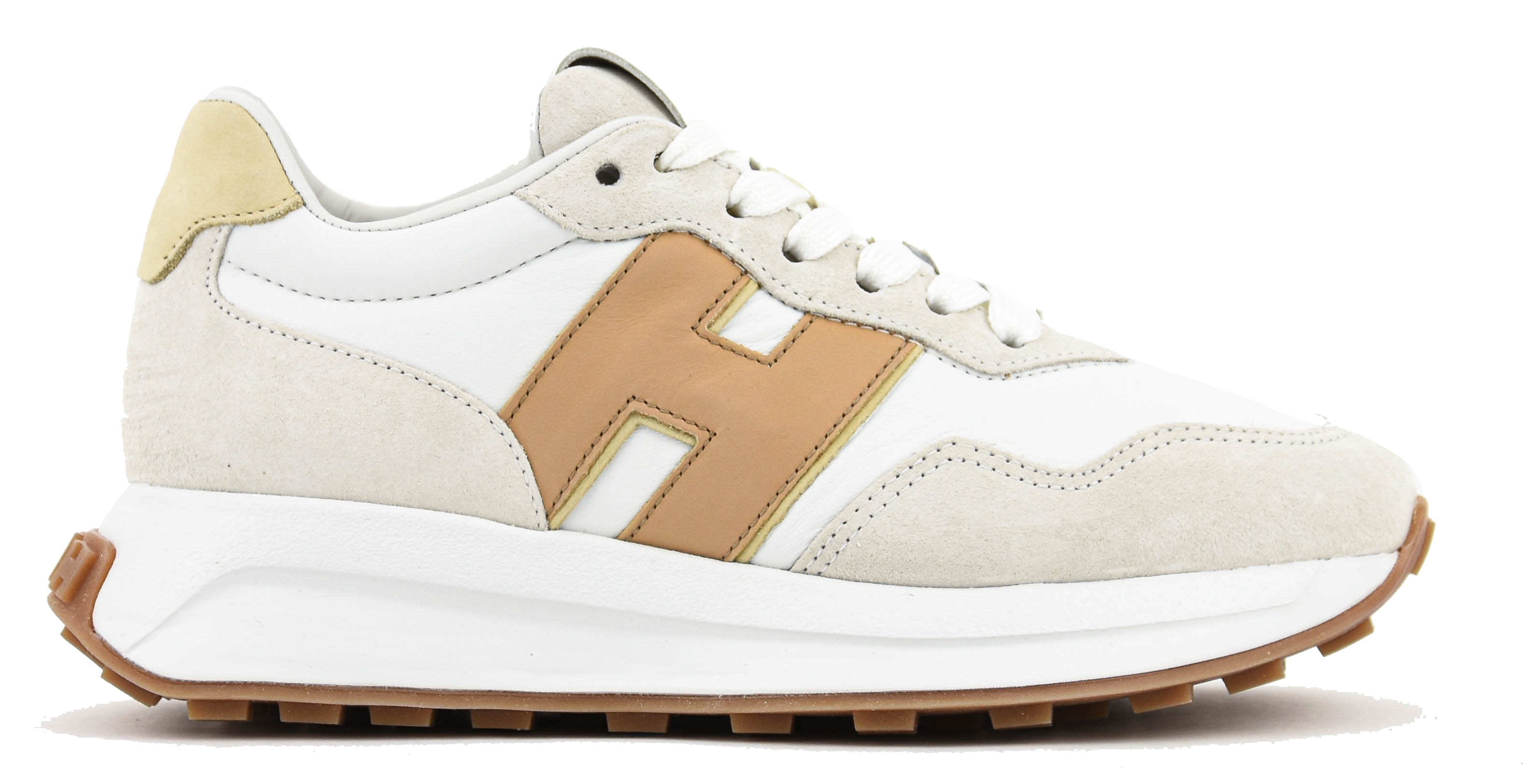 paul warmer HOGAN H641 SNEAKER WHITE CAMEL Top uitverkoop Schoenen