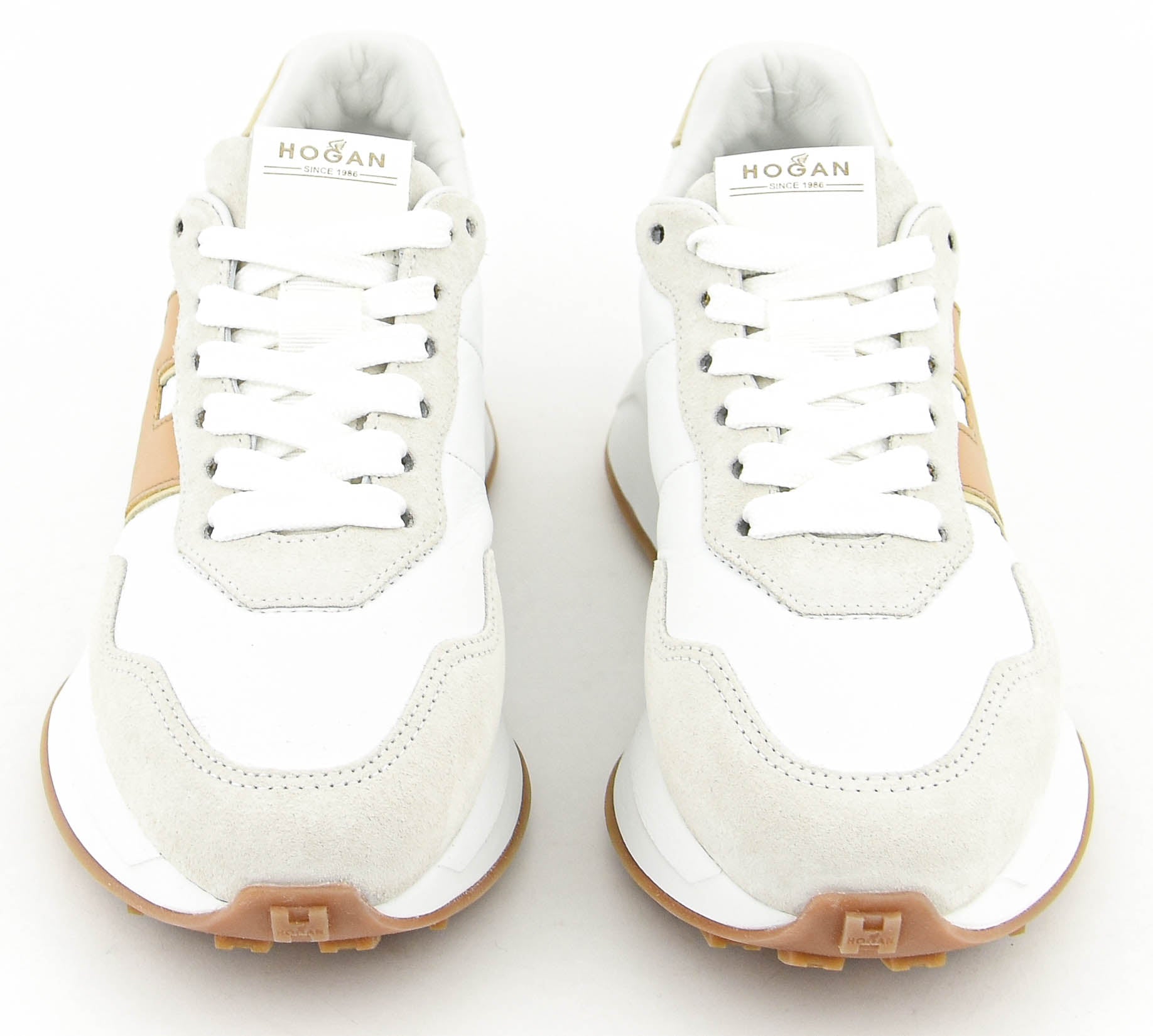 HOGAN  H641 SNEAKER WHITE CAMEL