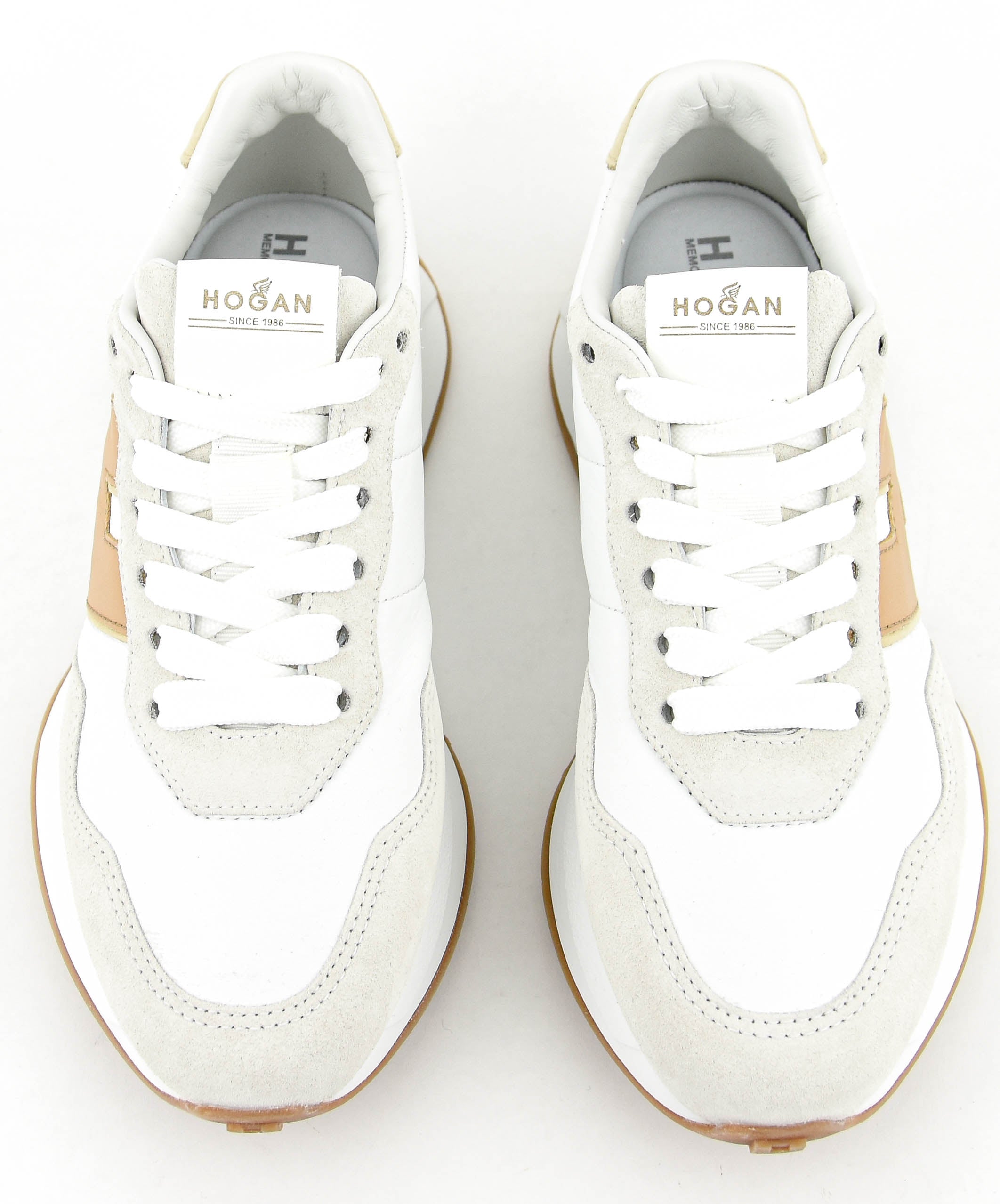 HOGAN  H641 SNEAKER WHITE CAMEL