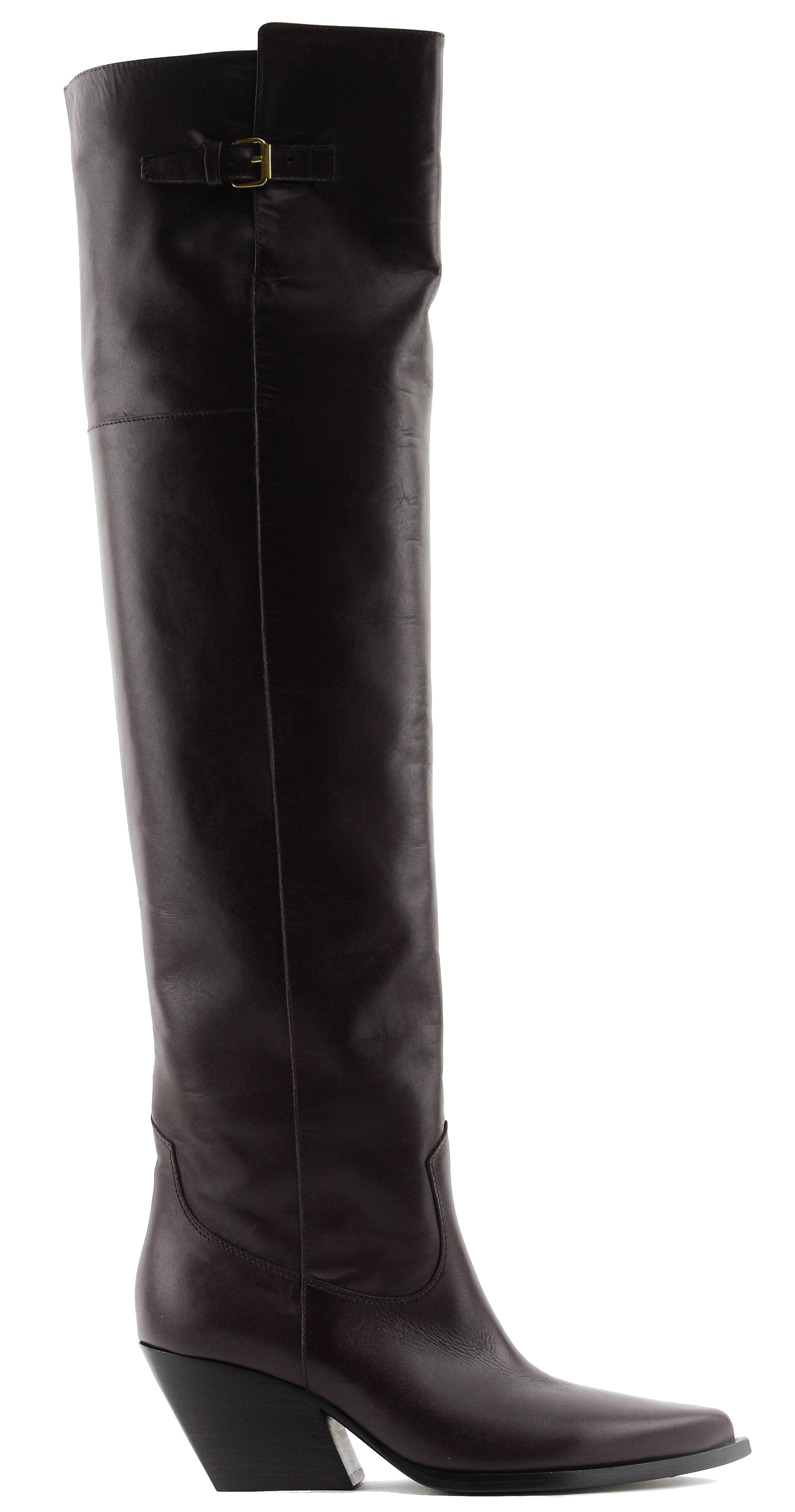 ELENA IACHI SHARP OVERKNEE BURGUNDY