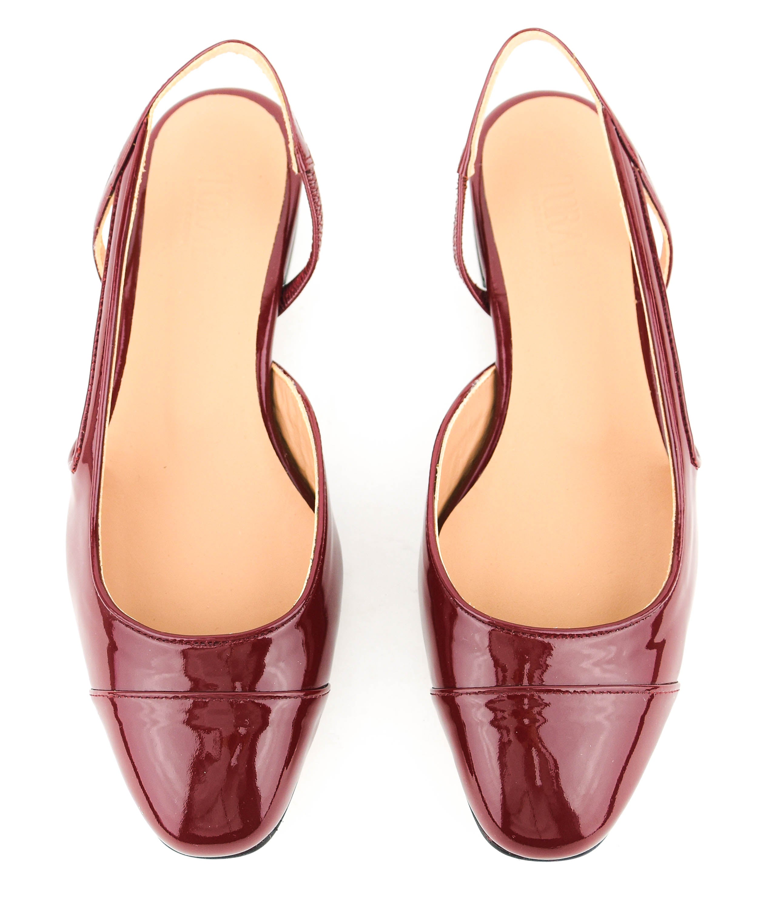 TORAL MANHATTAN BALLERINA BURGUNDY PATENT