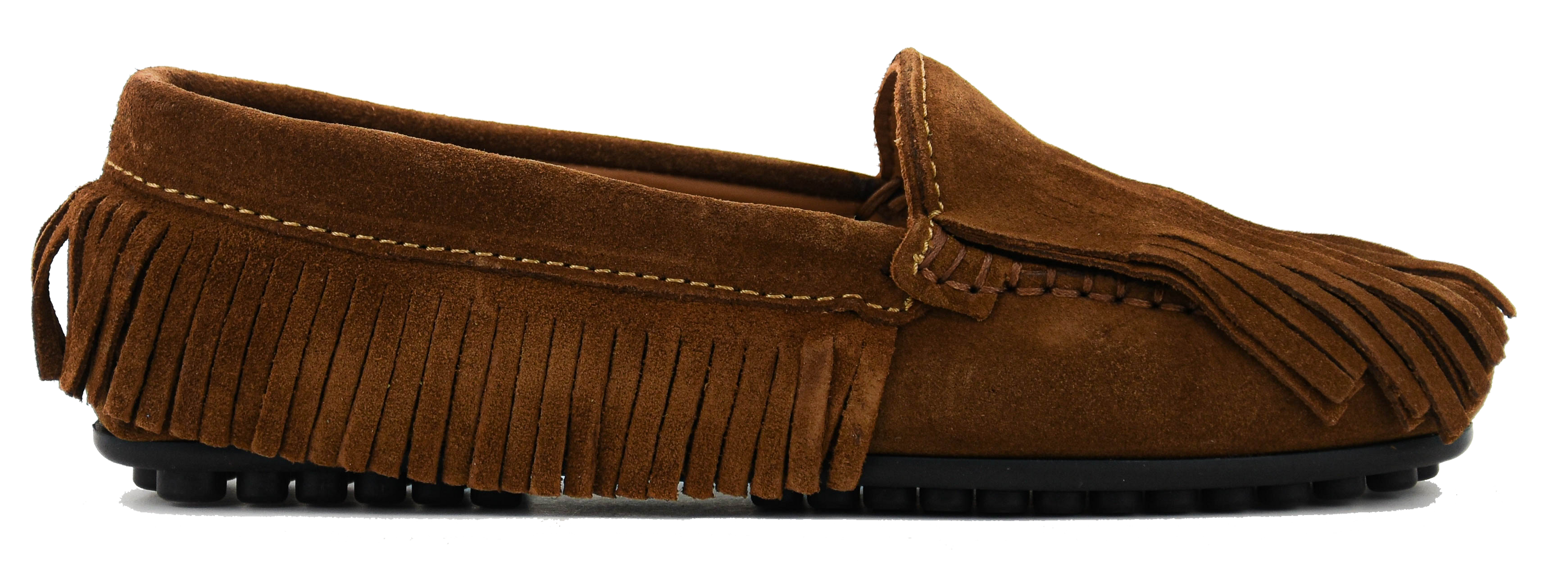 TORAL OTOE MOCCASINE FRANGES  TABACCO