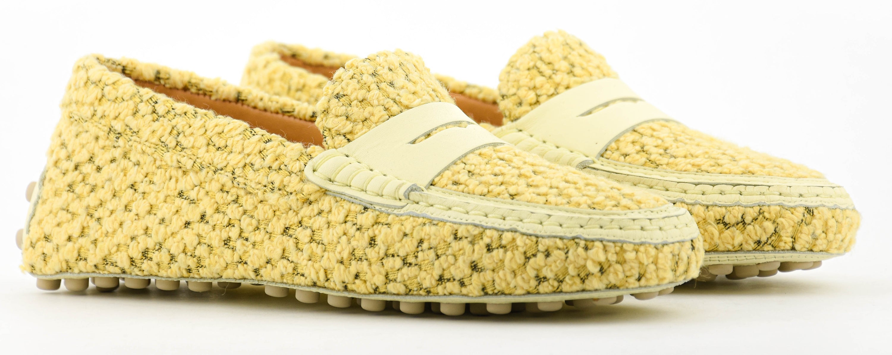 TOD'S MOCCASSINE YELLOW BOUCLE