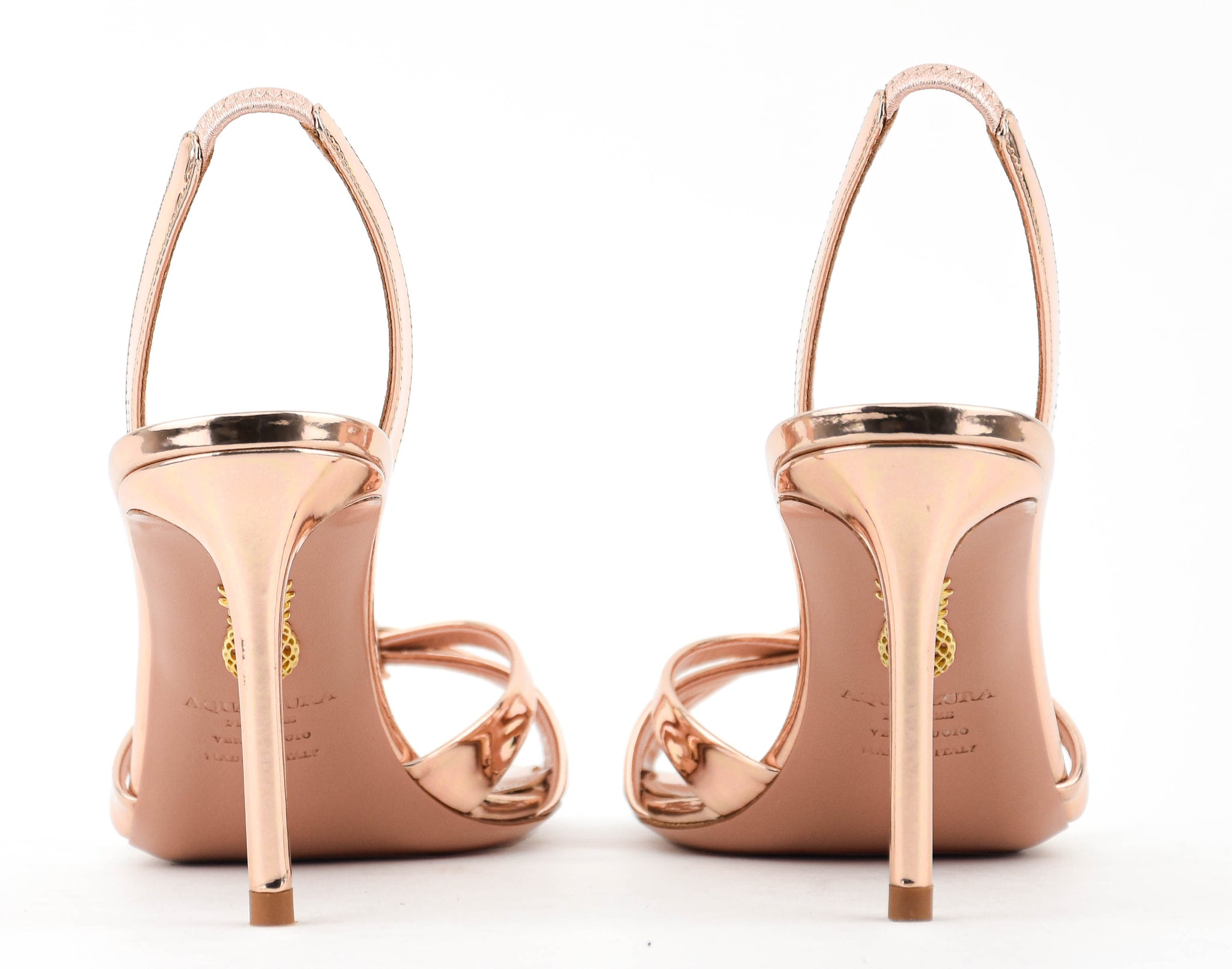 Leather Sandals Aquazzura Japan AQUAZZURA TATI SANDAL 85 ROSE