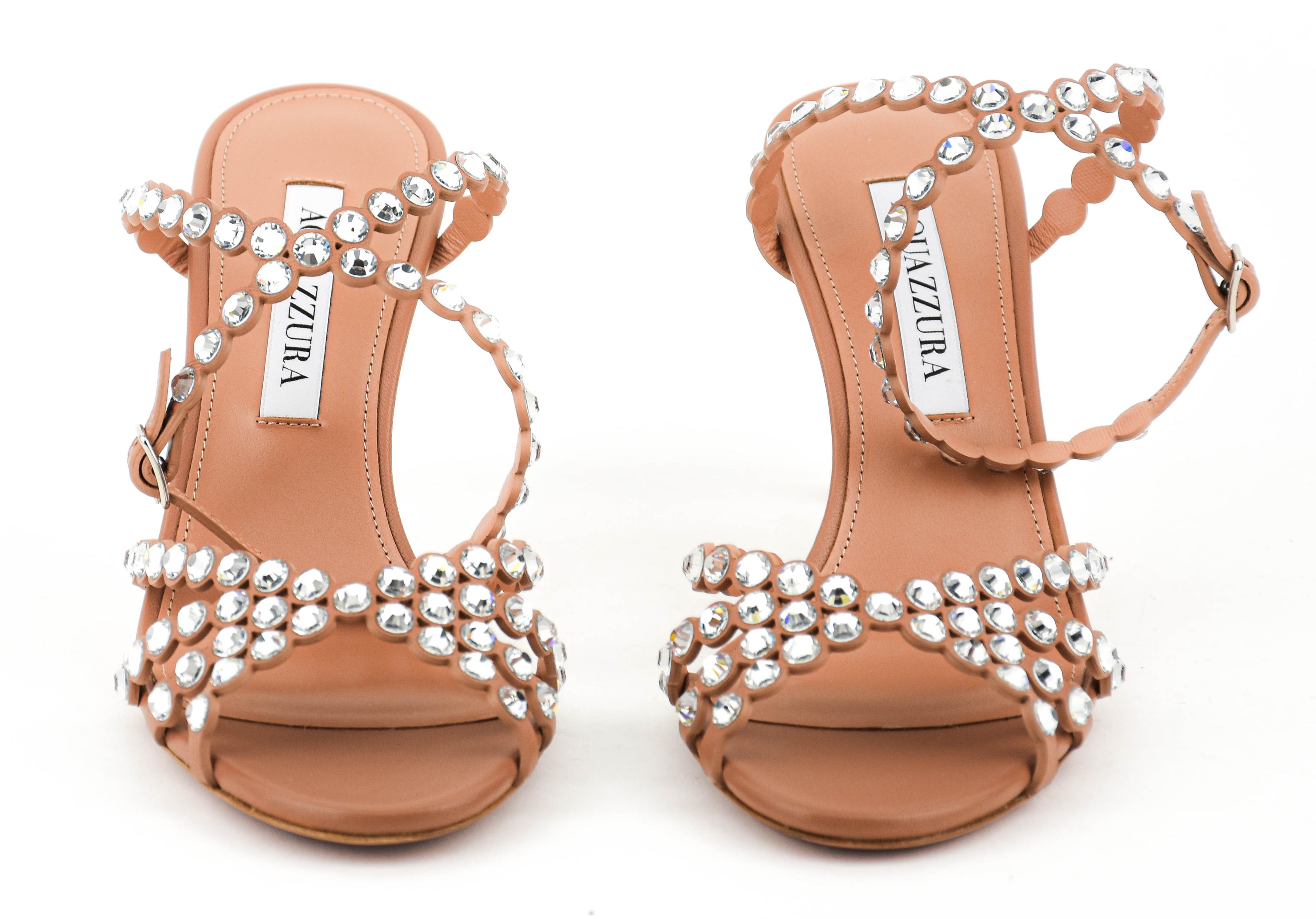 AQUAZZURA TEQUILA SANDAL 85 POWDER PINK