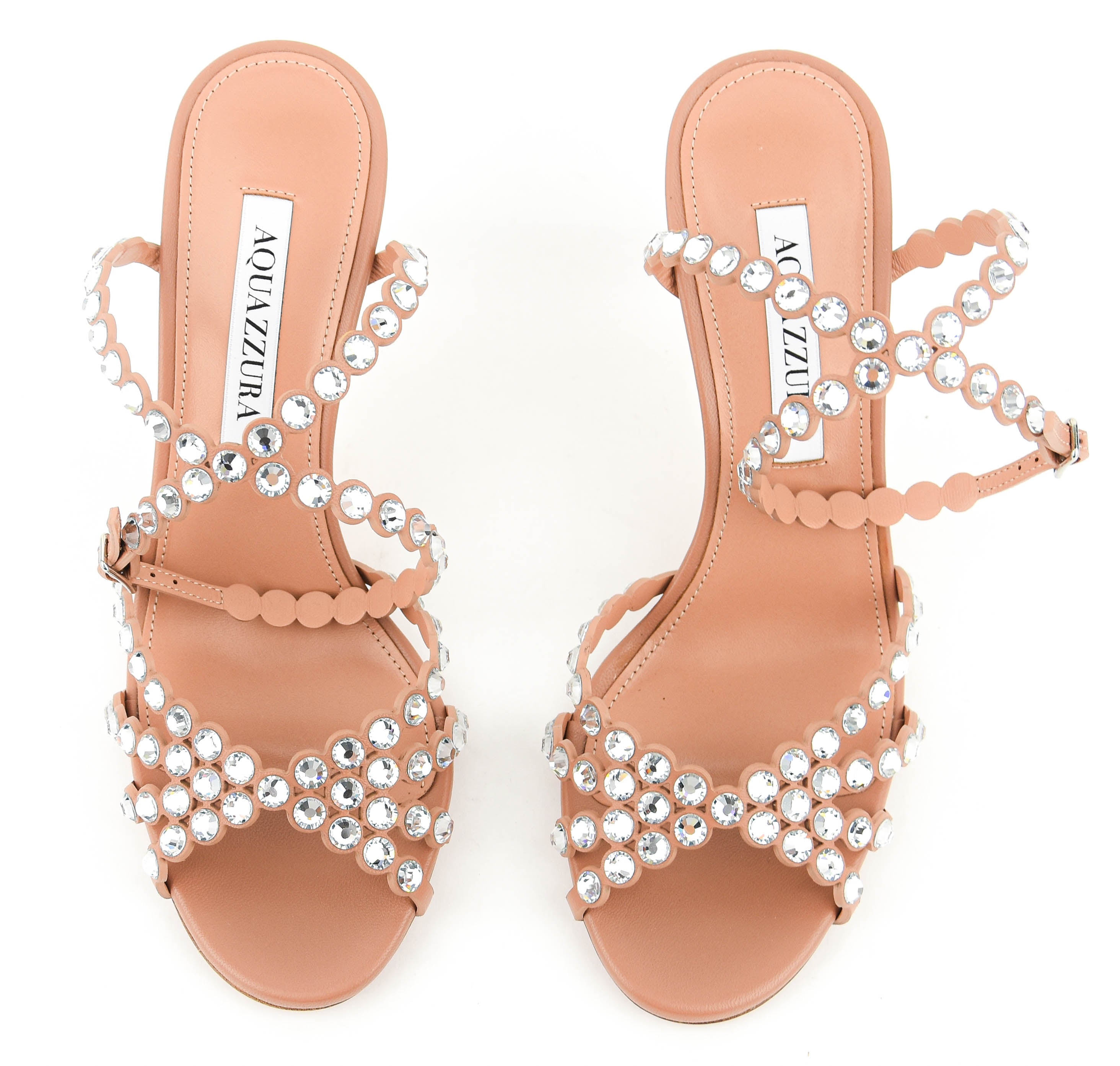 AQUAZZURA TEQUILA SANDAL 85 POWDER PINK