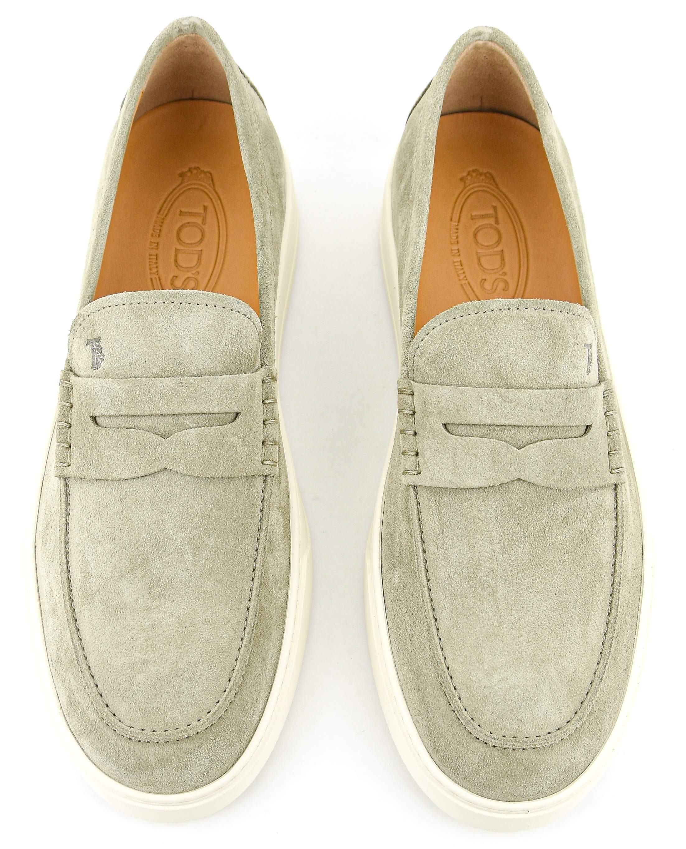 Suede Loafers Tods Shoes Sale Online TOD'S LOAFER SUEDE TAUPE