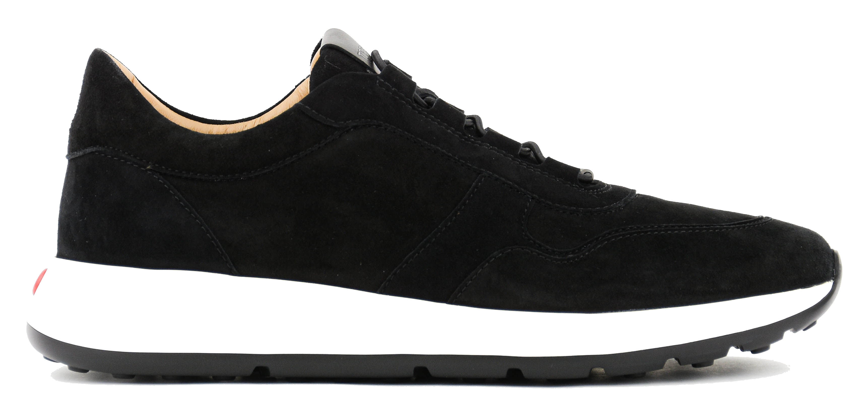 paul warmer TOD'S SUEDE FORMAL SNEAKER BLACK Gratis verzending