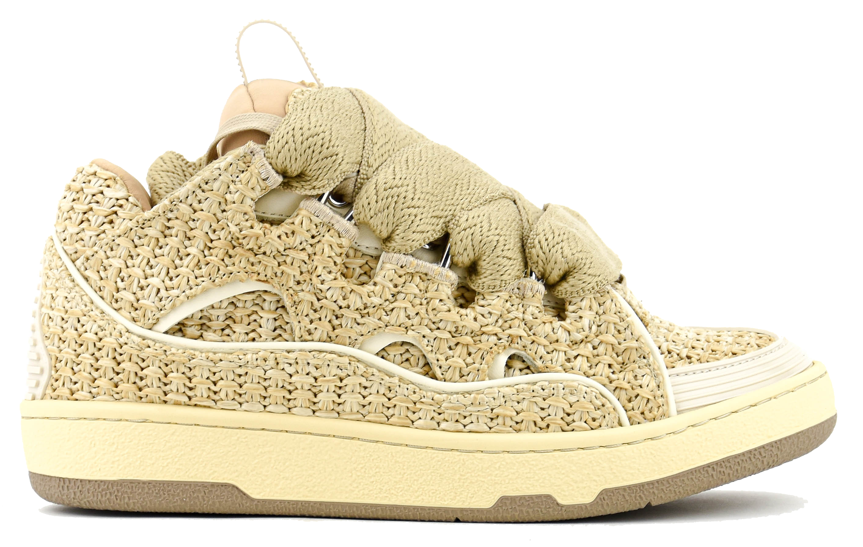 LANVIN CURB SNEAKER NATUREL