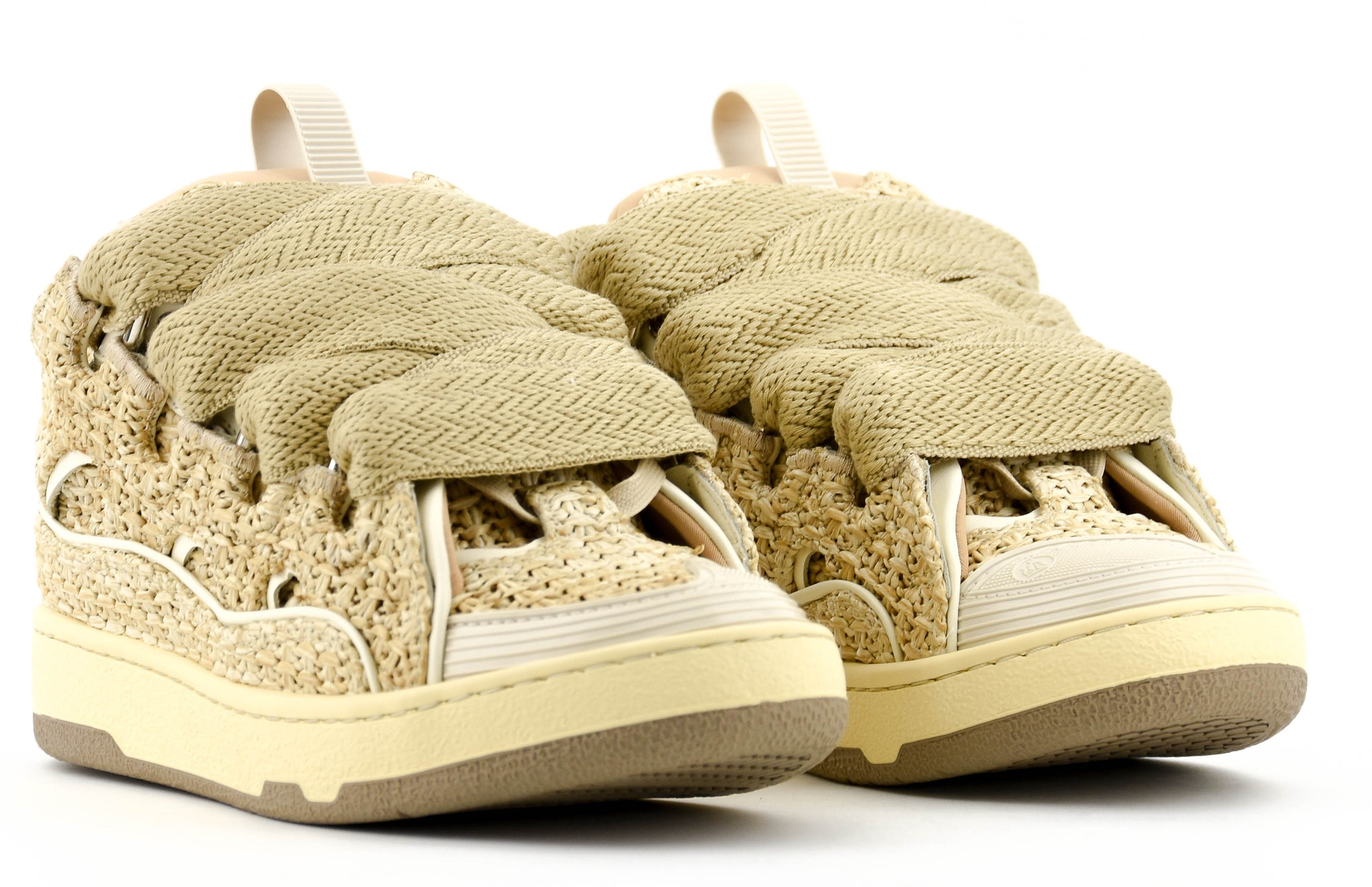 LANVIN CURB SNEAKER NATUREL