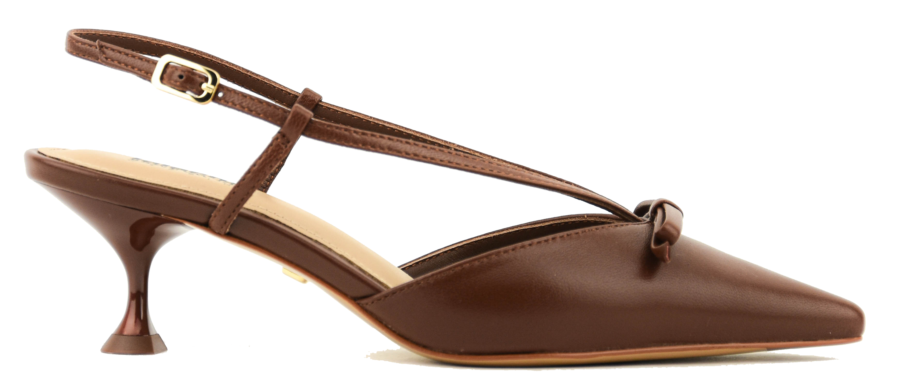 LOLA CRUZ SATINA 55 SLINGBACK BROWN