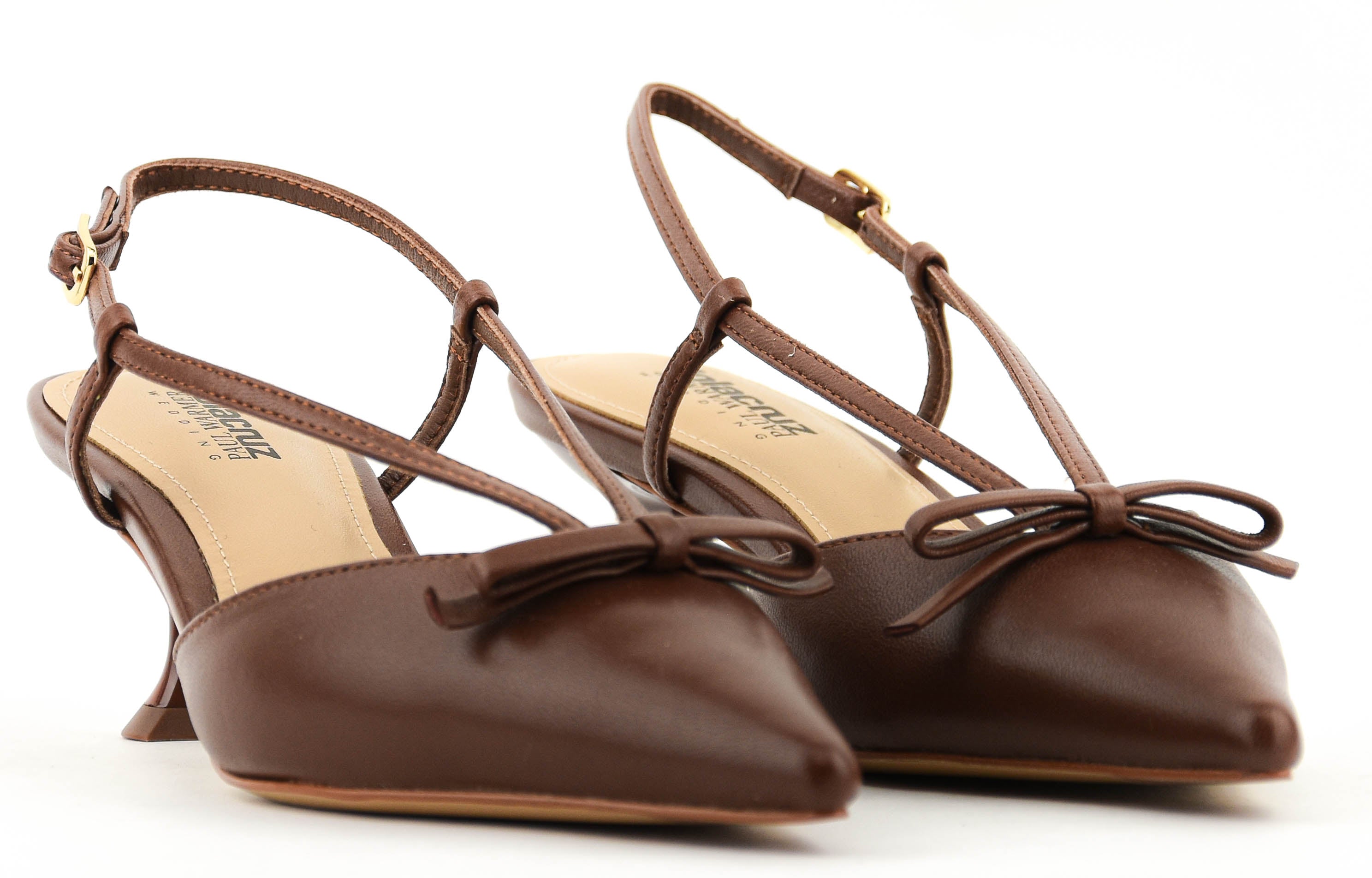 LOLA CRUZ SATINA 55 SLINGBACK BROWN