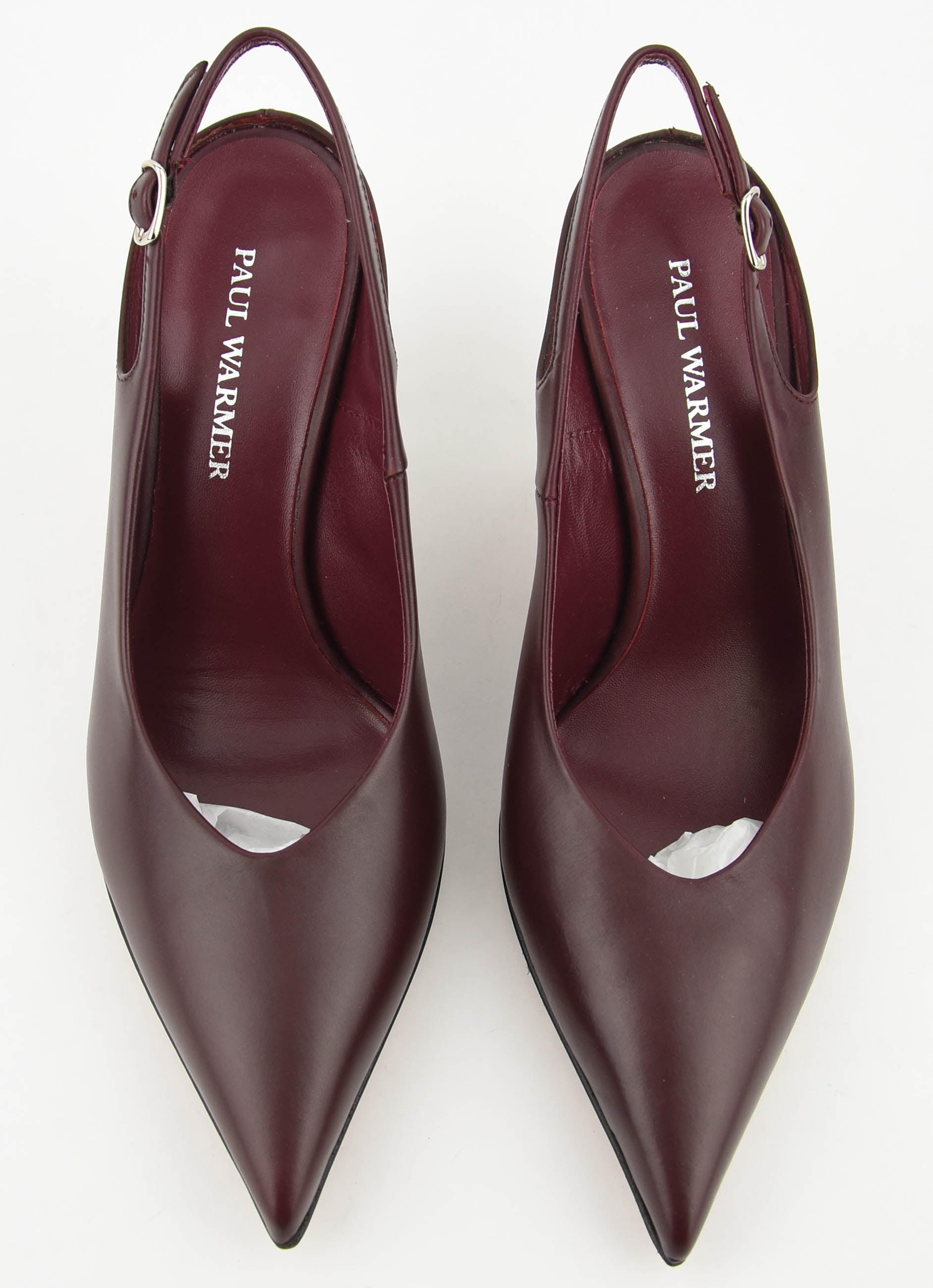 PAUL WARMER DECADENT SLING PUMP BORDO