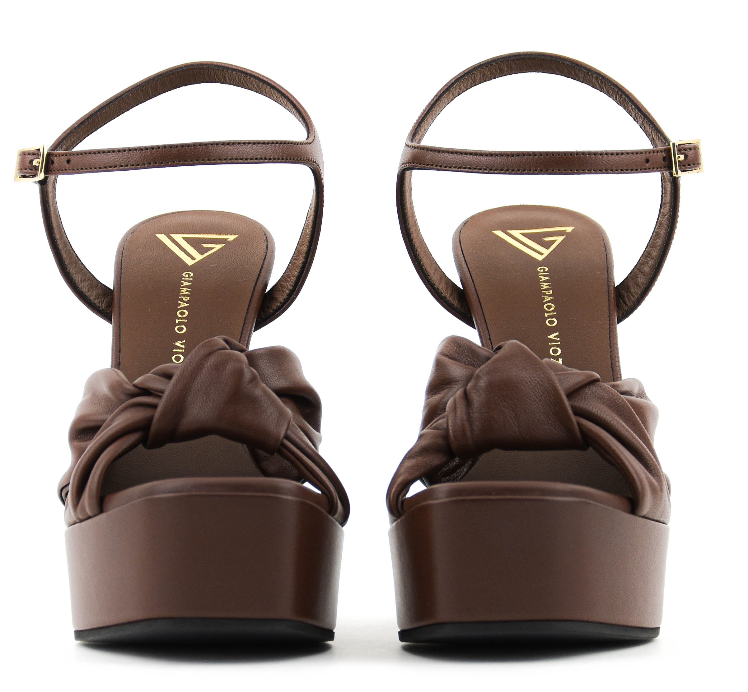 GIAMPAOLO VIOZZI TRIBUTO SANDAL BROWN NAPPA