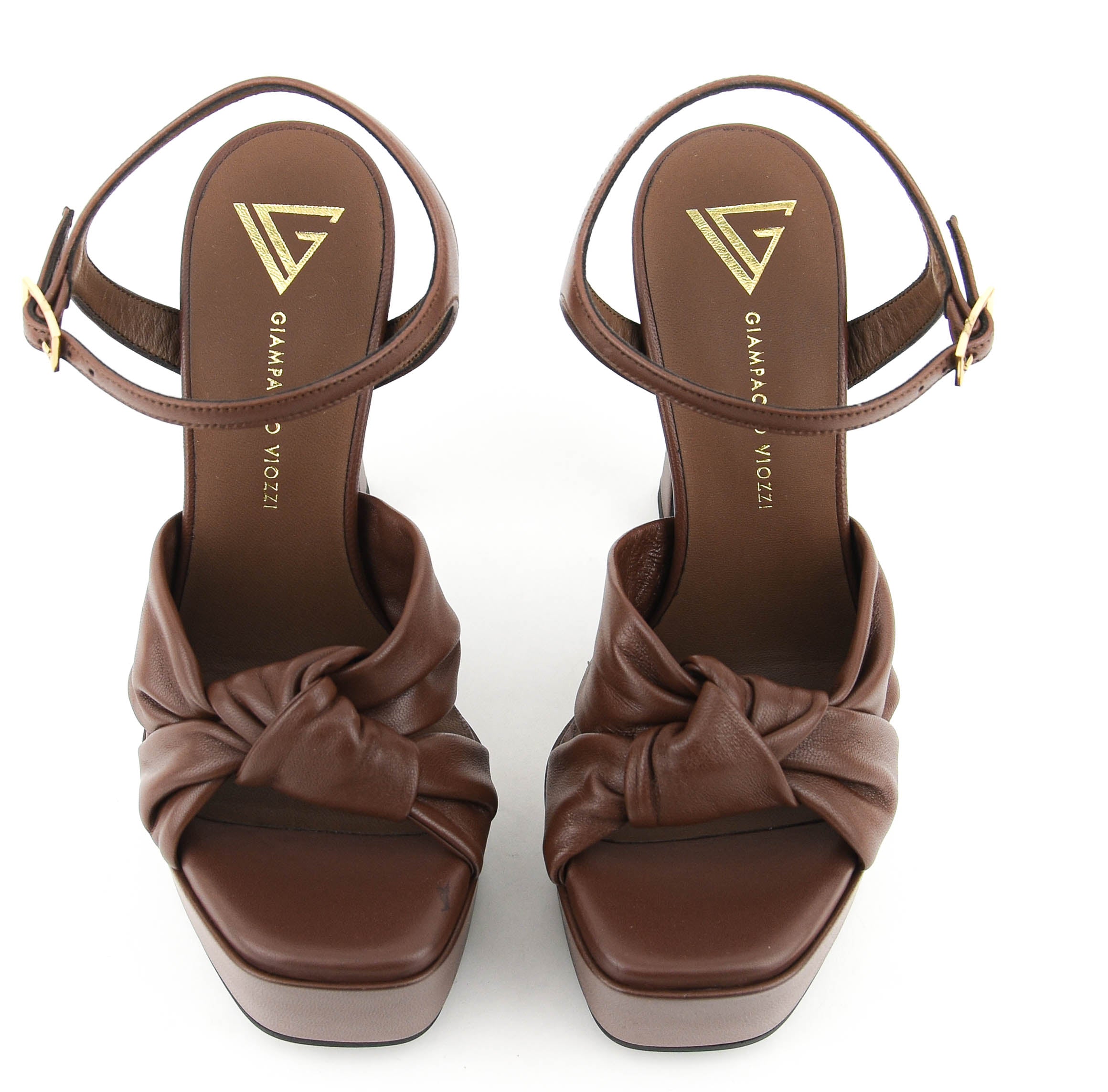 GIAMPAOLO VIOZZI TRIBUTO SANDAL BROWN NAPPA