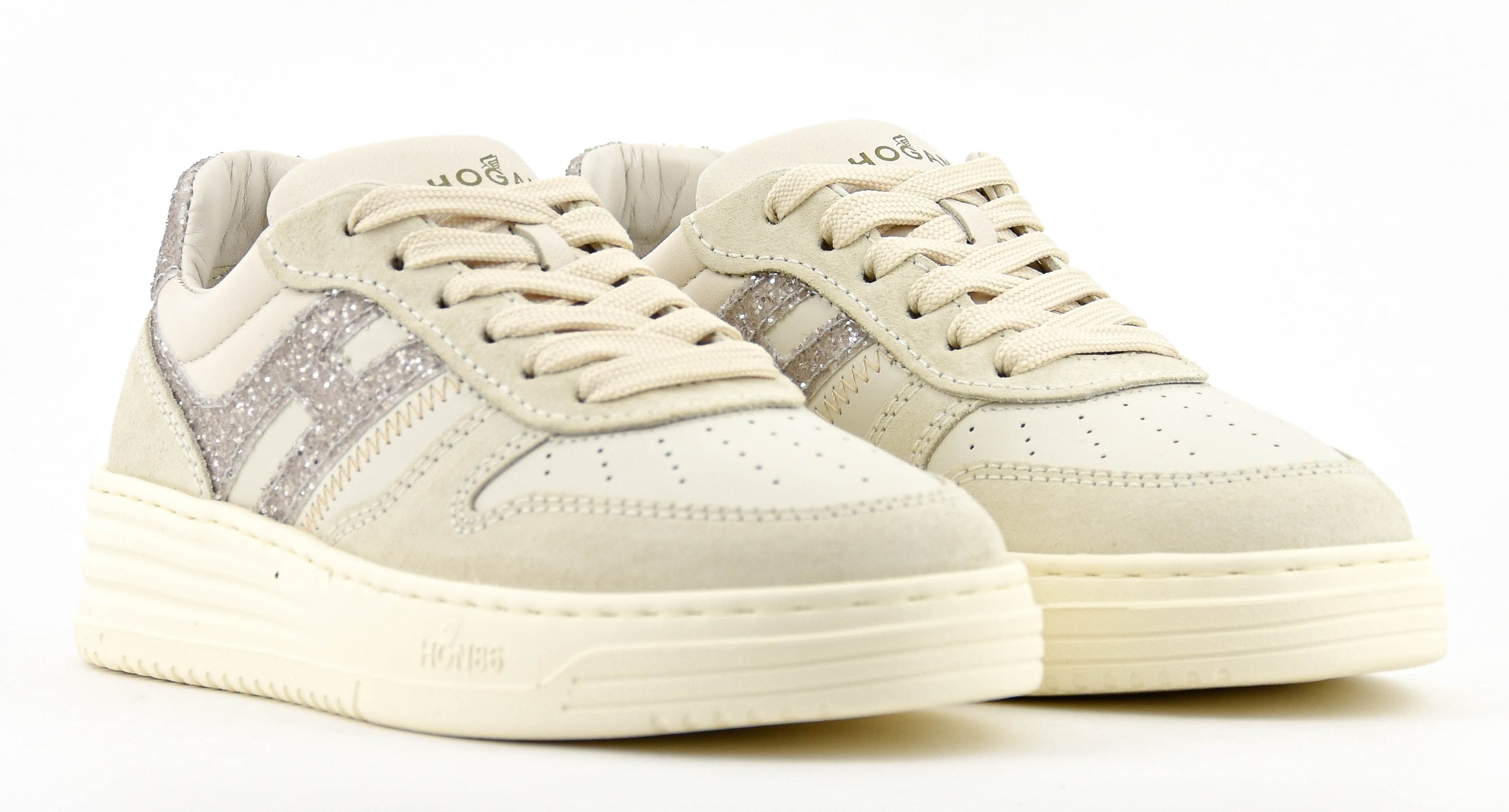 HOGAN  H630 SNEAKER WHITE GLITTER