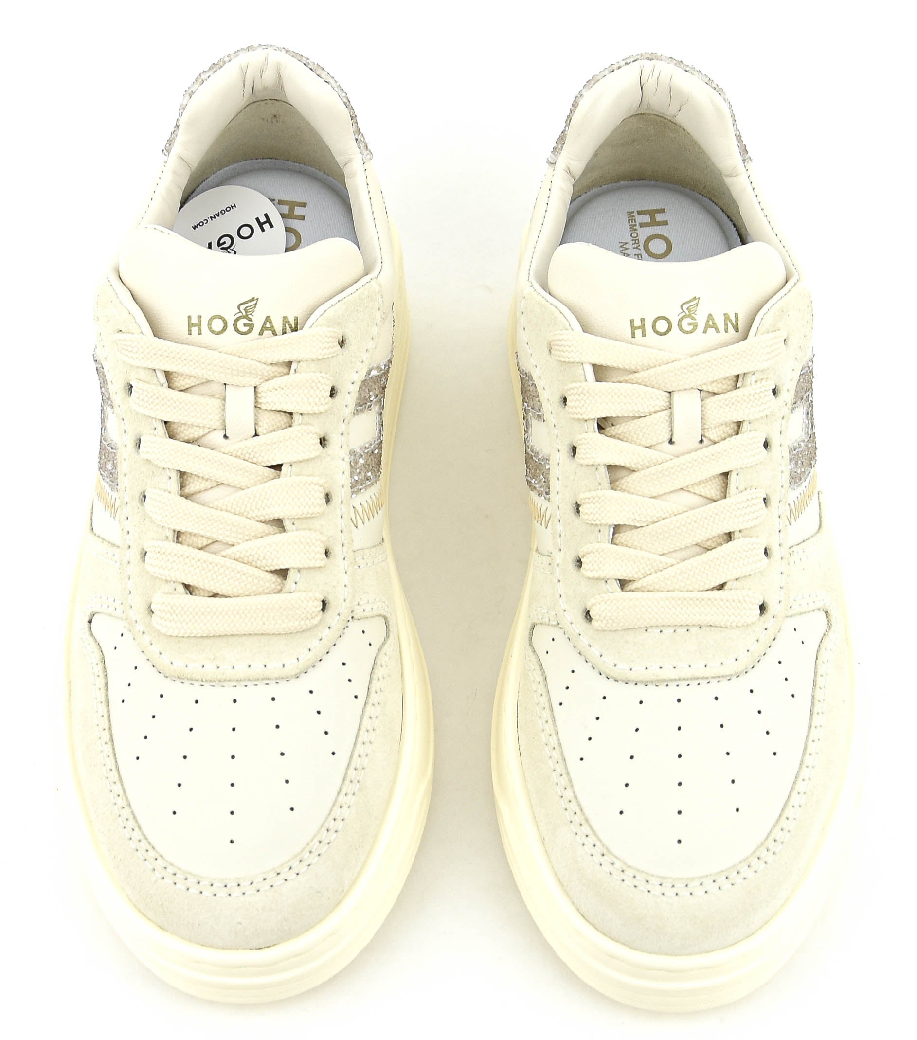 HOGAN  H630 SNEAKER WHITE GLITTER