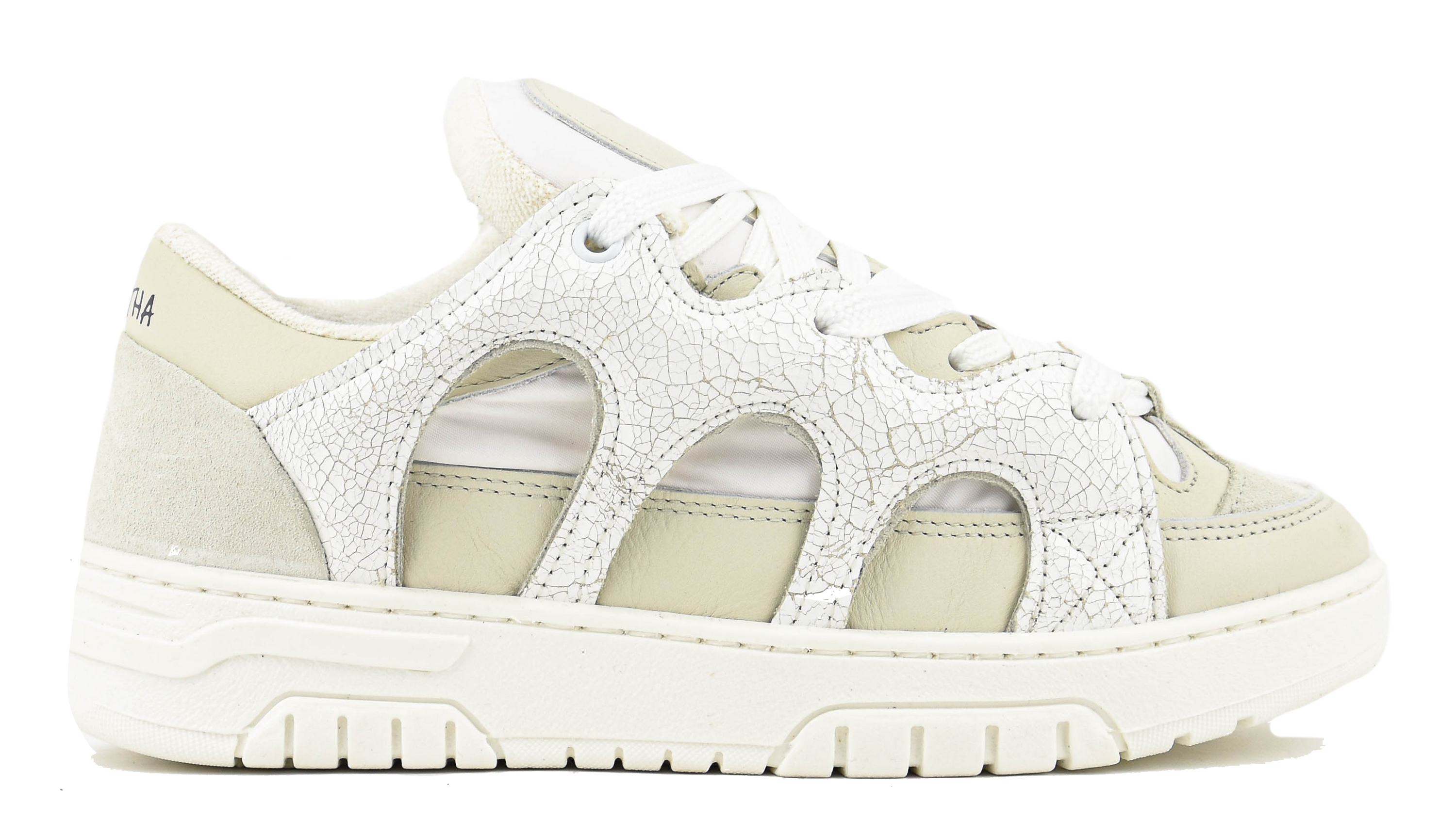 SANTHA 1 SNEAKER CRACK WHITE