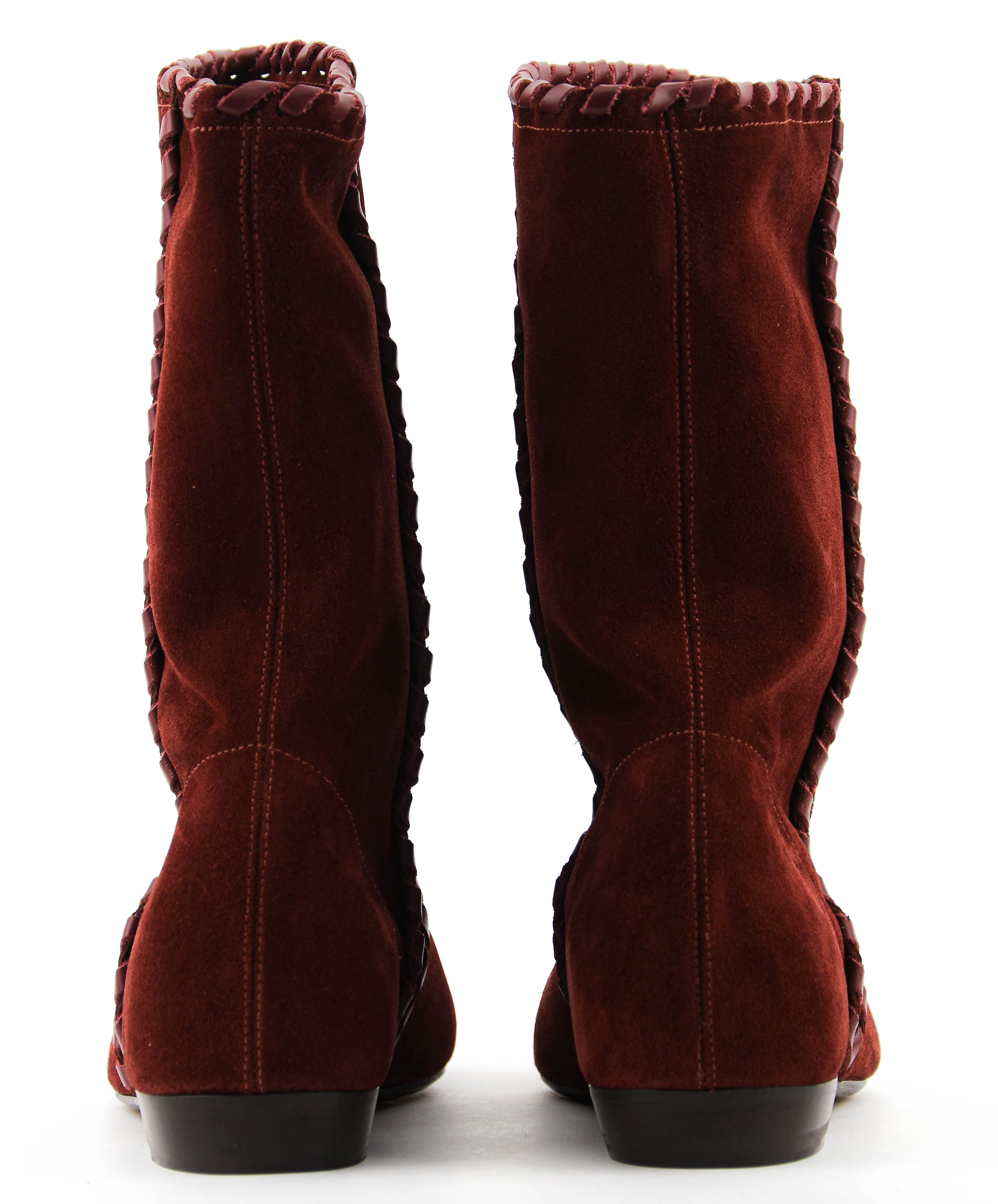 ISABEL MARANT STAENI SHORT BOOT BURGUNDY