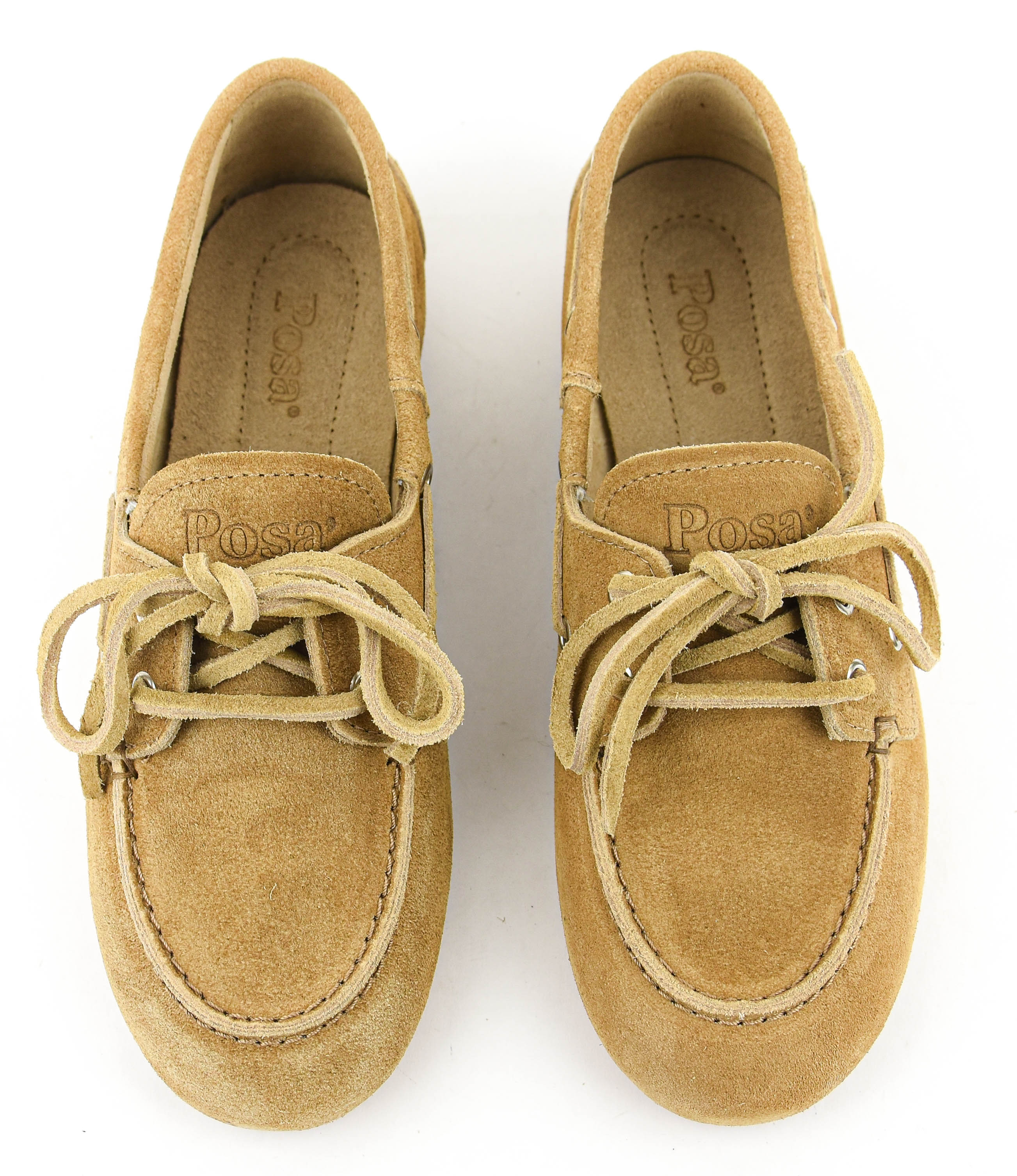 POSA BOAT LOAFER TAN SUEDE